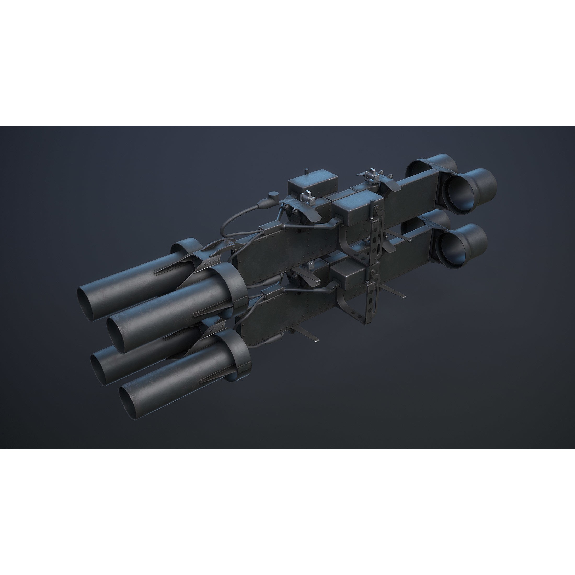 Helicopter Nato Weapons Set - Low-Poly Game-Ready 3D Model - View 15