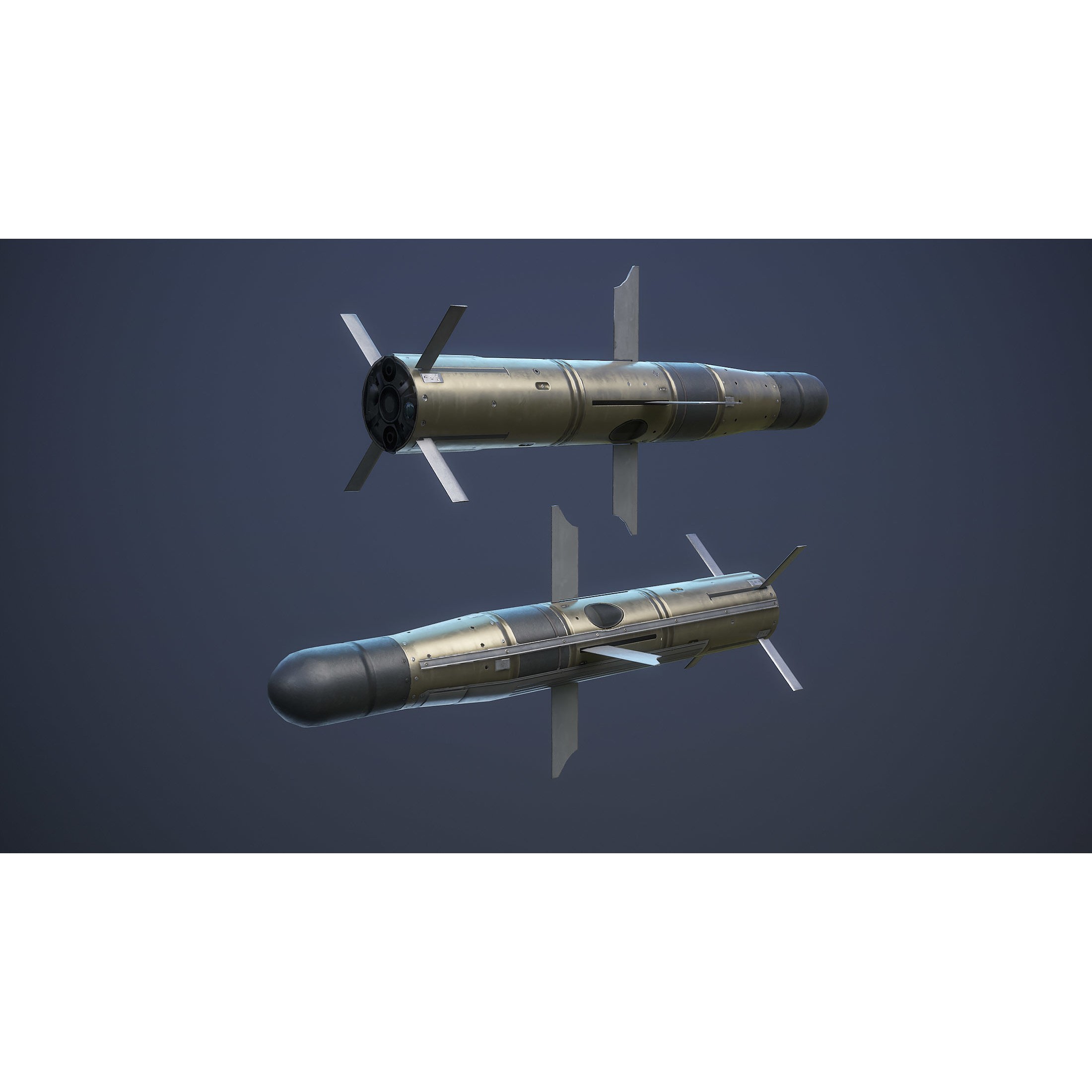 Helicopter Nato Weapons Set - Low-Poly Game-Ready 3D Model - View 16