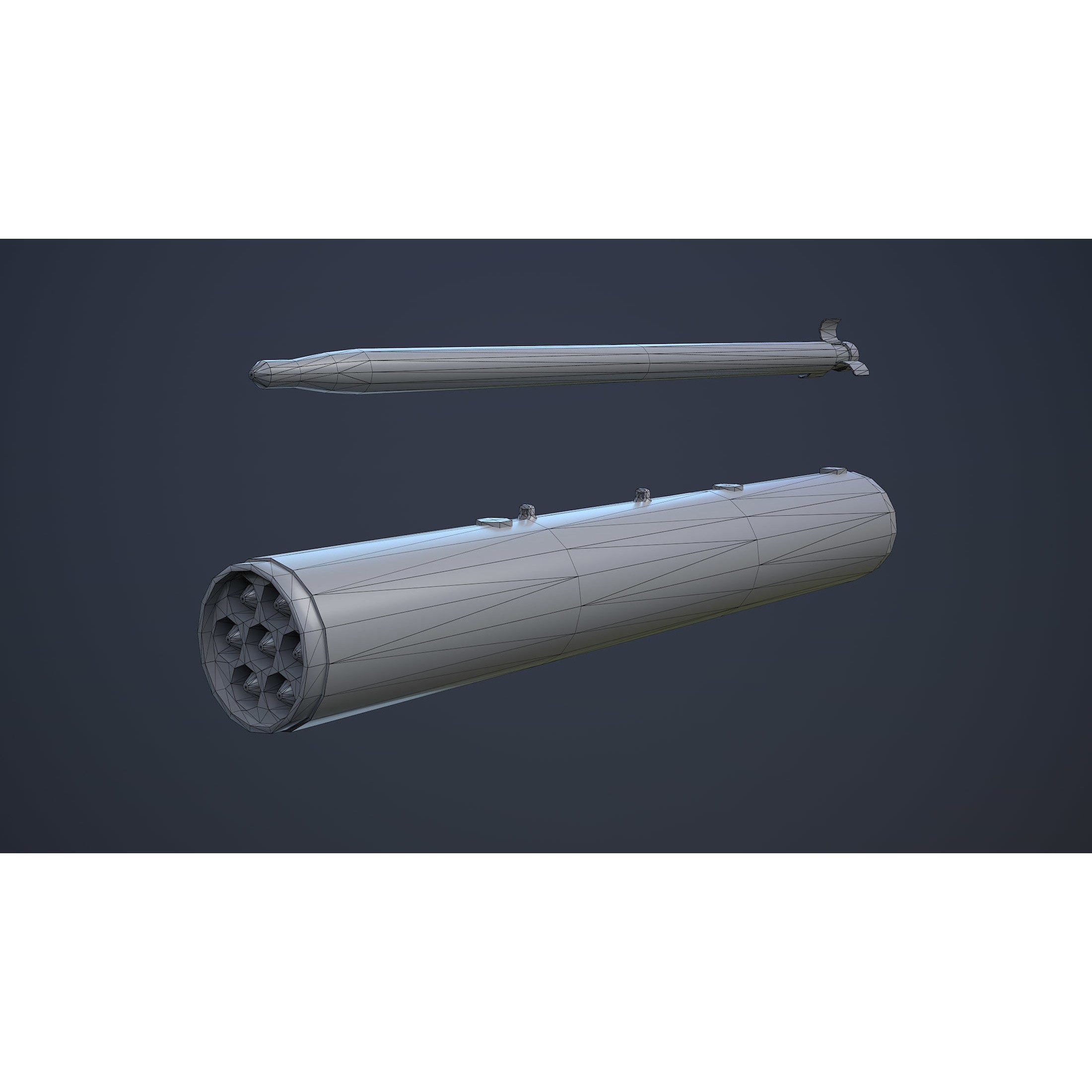 Helicopter Nato Weapons Set - Low-Poly Game-Ready 3D Model - View 20