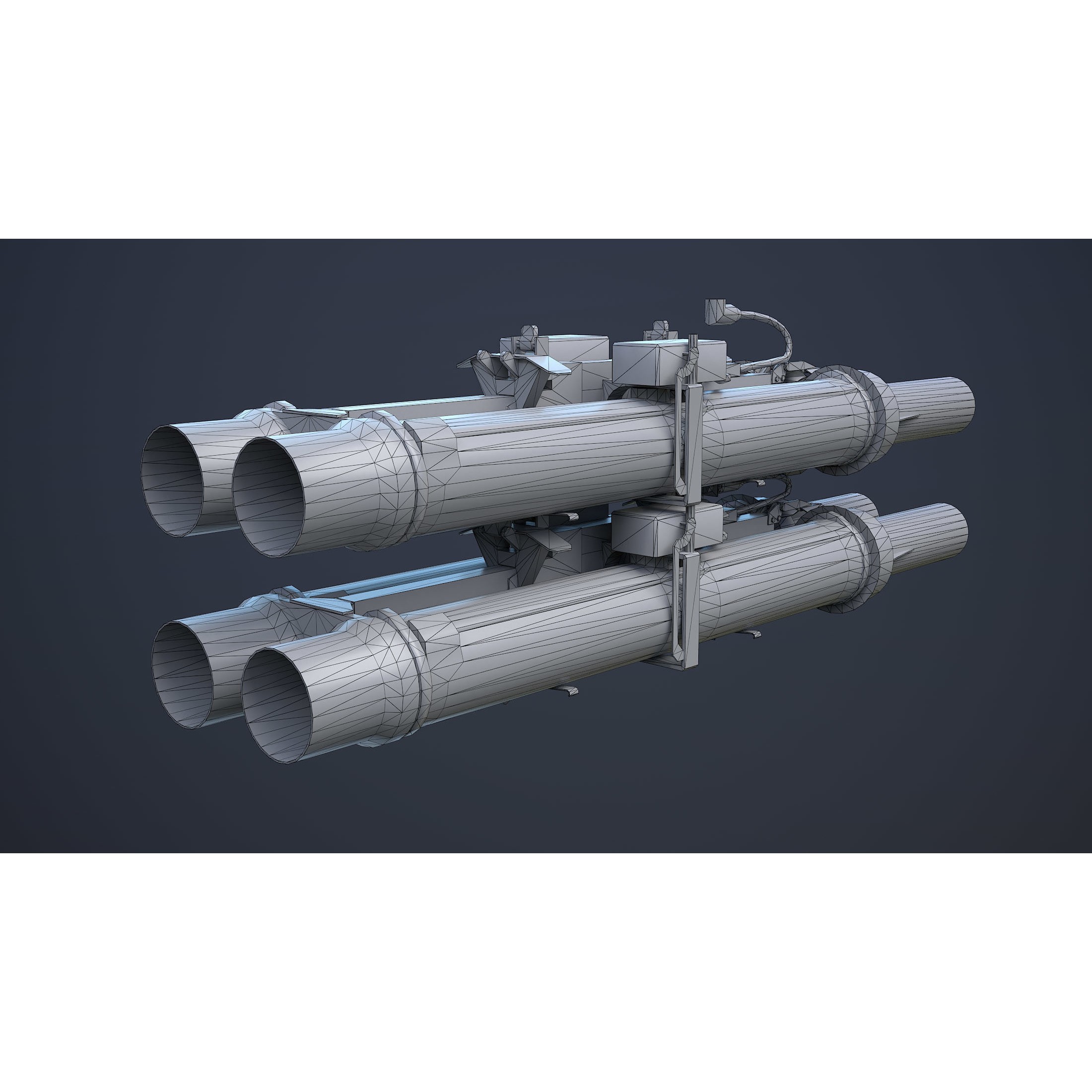 Helicopter Nato Weapons Set - Low-Poly Game-Ready 3D Model - View 21