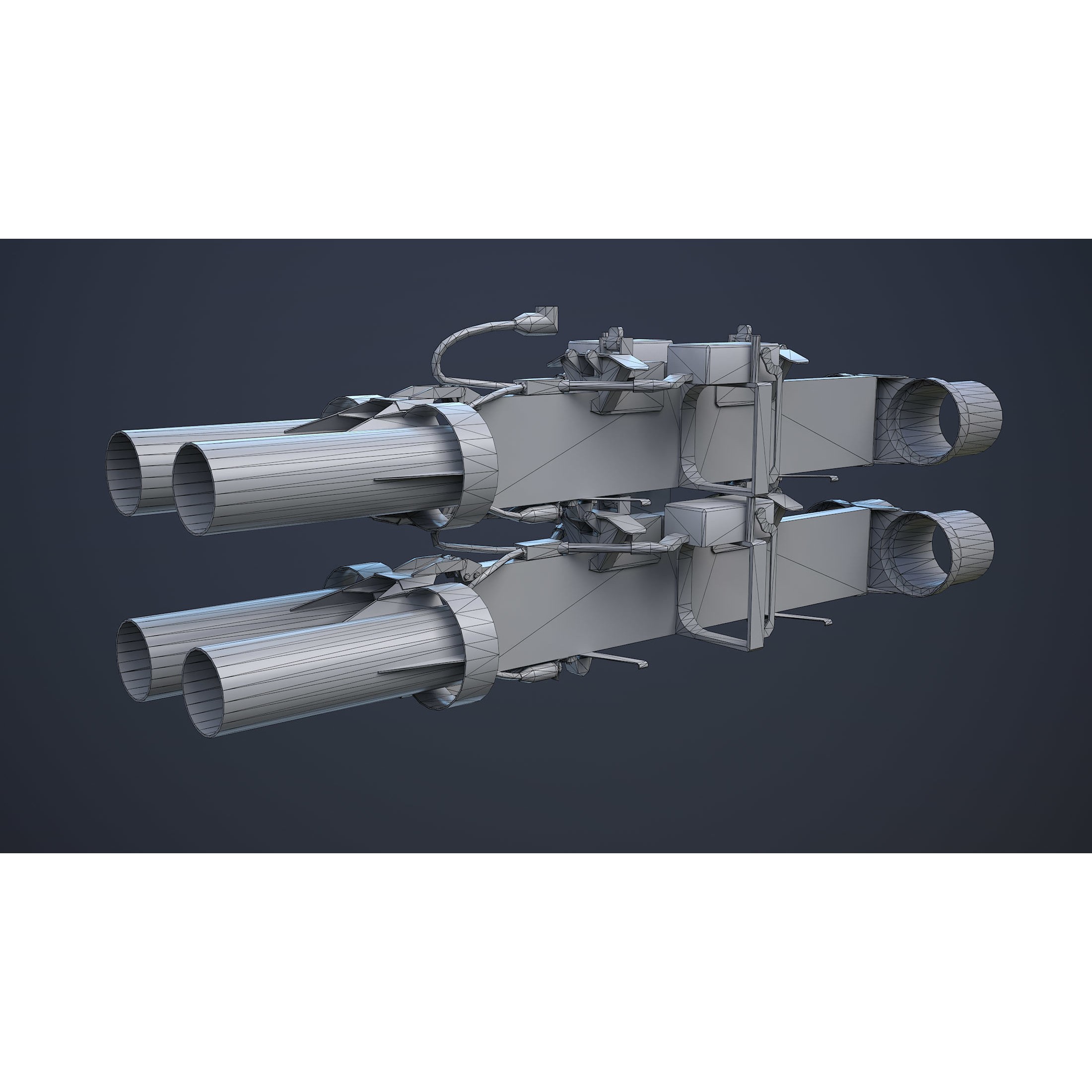 Helicopter Nato Weapons Set - Low-Poly Game-Ready 3D Model - View 22