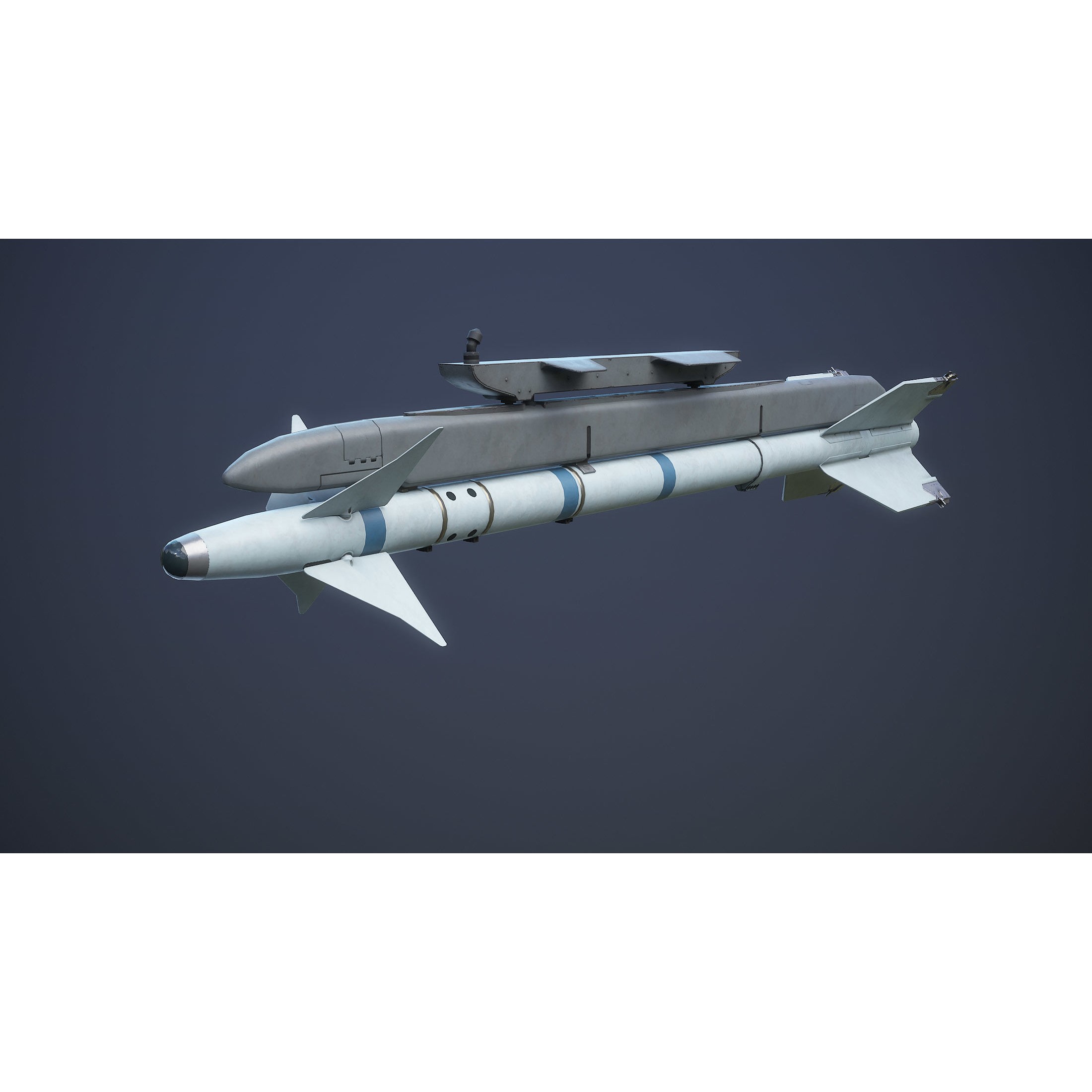 Helicopter Nato Weapons Set - Low-Poly Game-Ready 3D Model - View 6