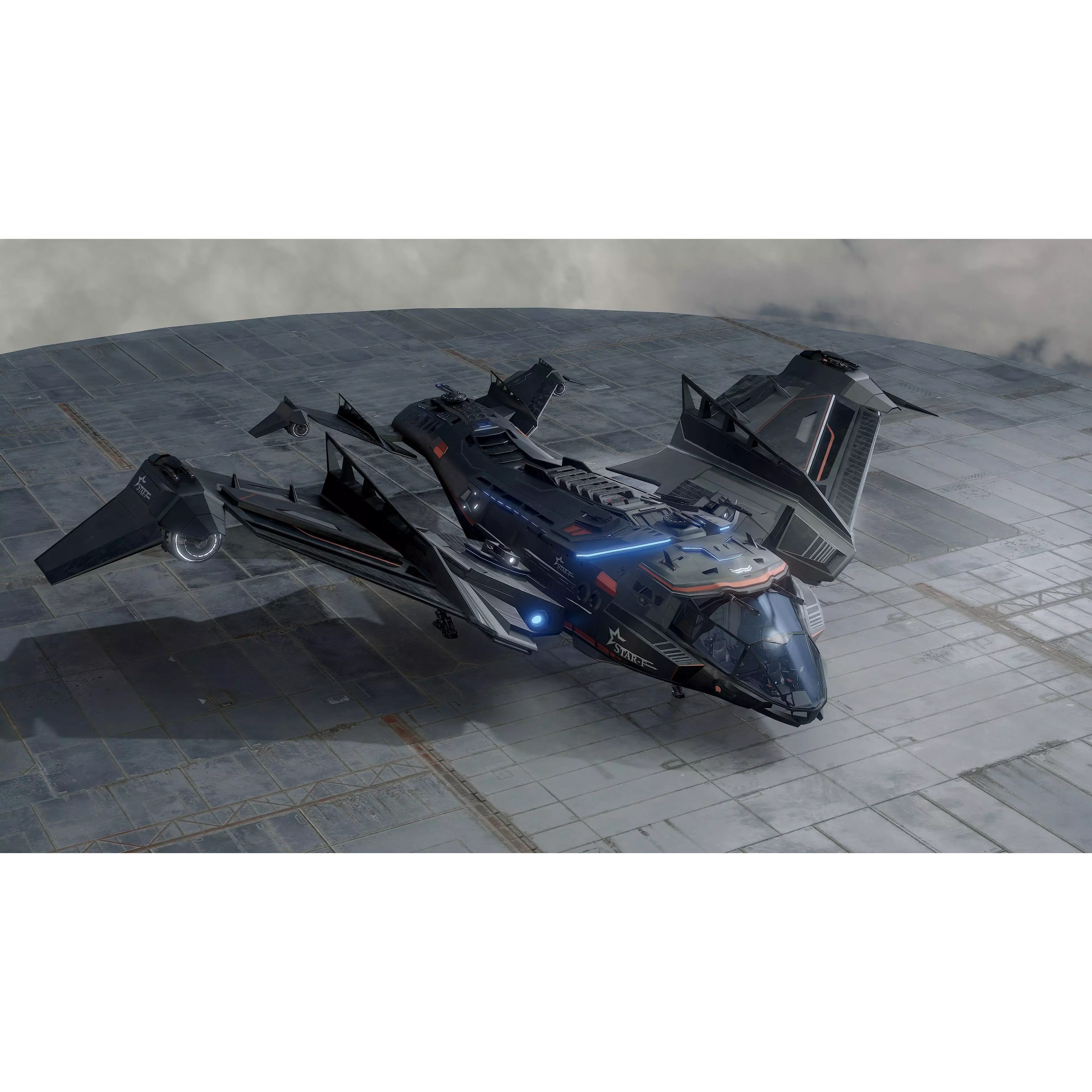 Star Fighter - Rigged Low-Poly Game-Ready 3D Model - View 2