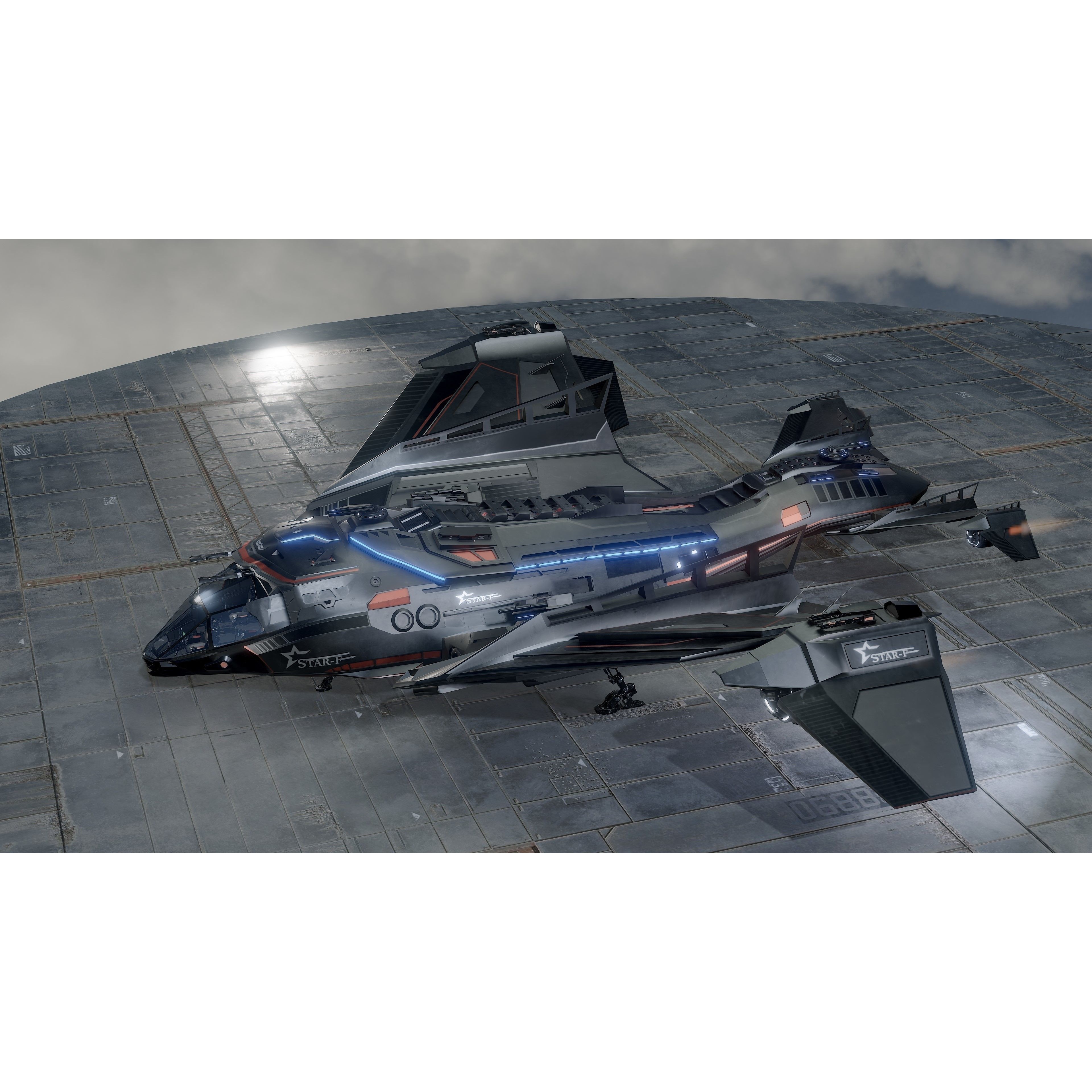 Star Fighter - Rigged Low-Poly Game-Ready 3D Model - View 20