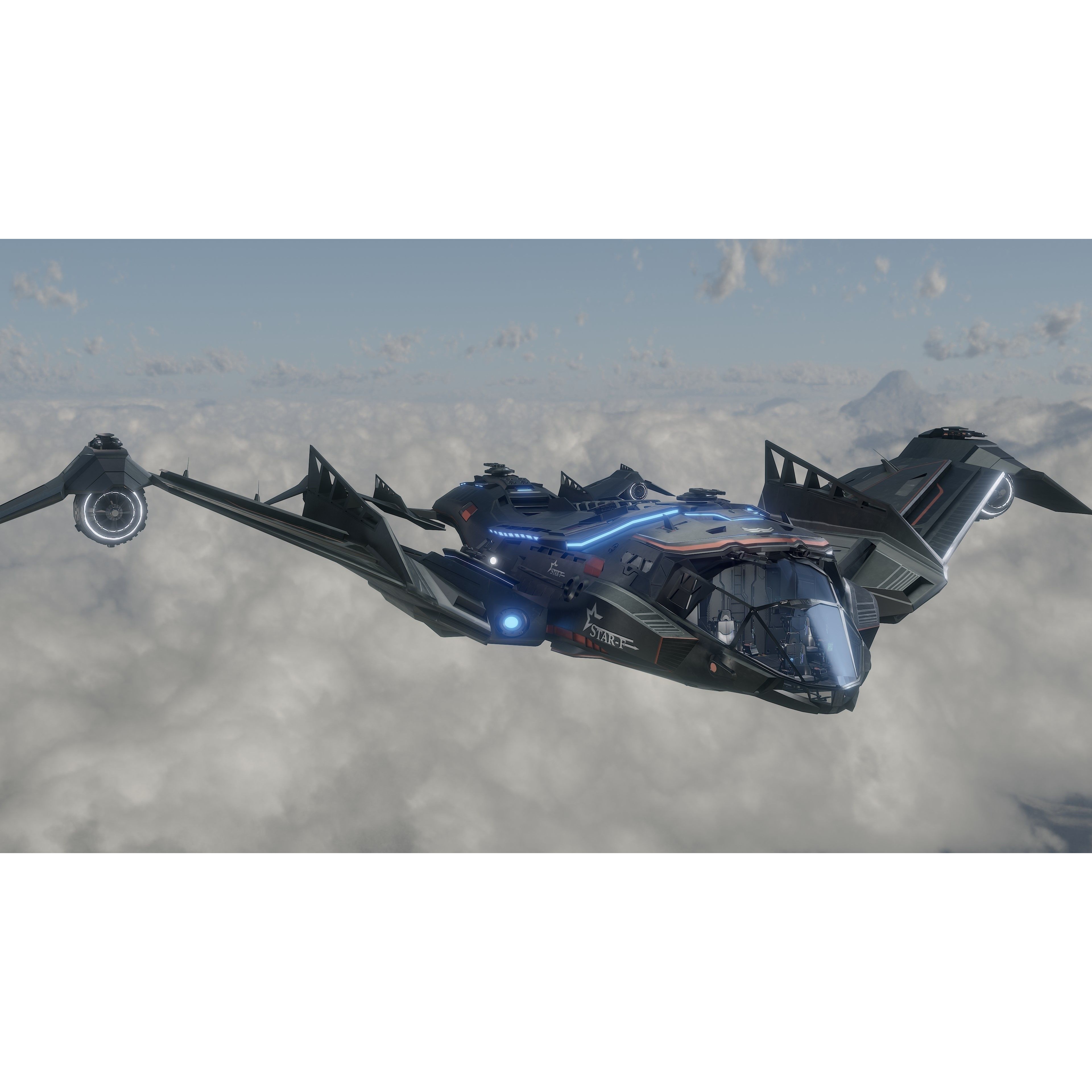 Star Fighter - Rigged Low-Poly Game-Ready 3D Model - View 25