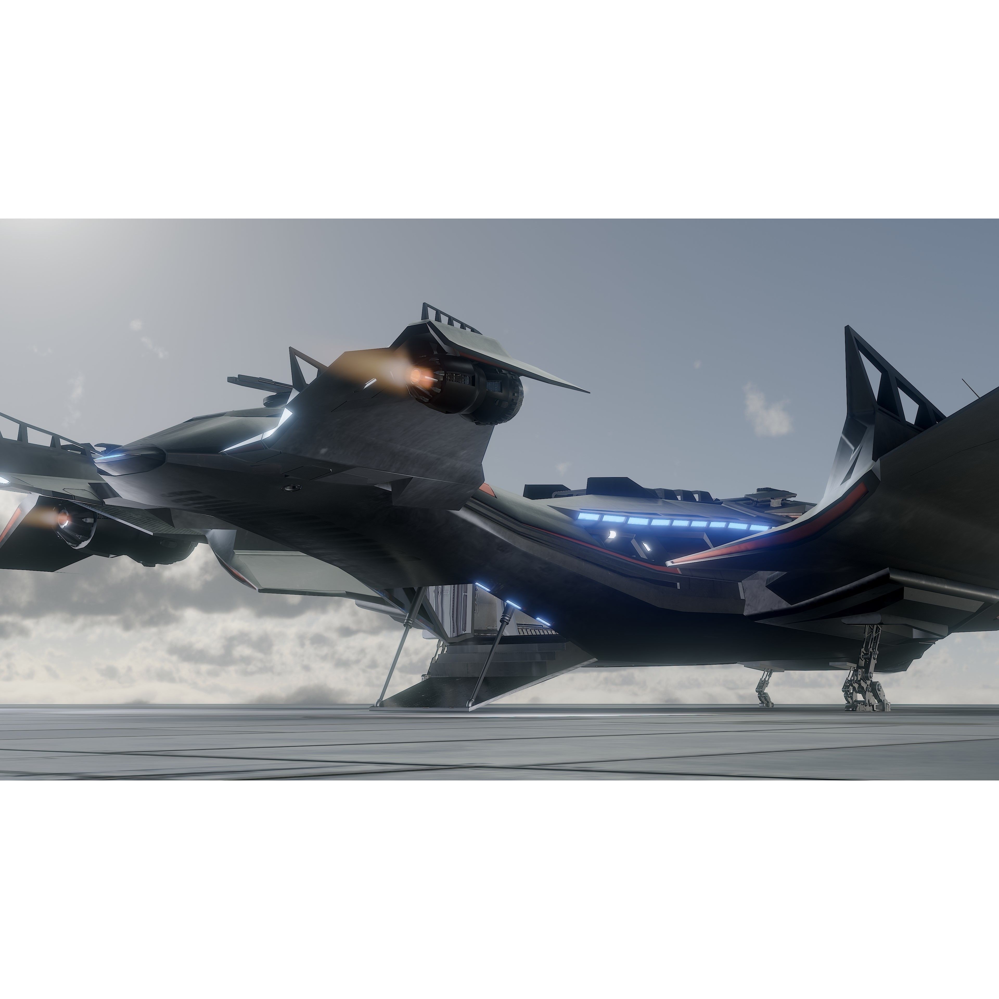 Star Fighter - Rigged Low-Poly Game-Ready 3D Model - View 28