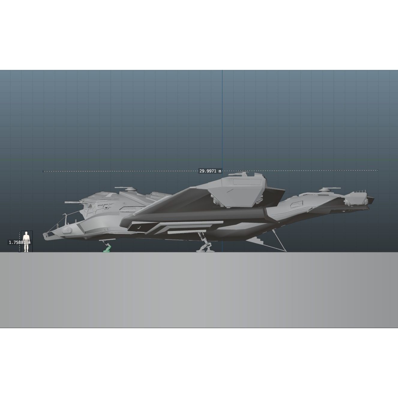 Star Fighter - Rigged Low-Poly Game-Ready 3D Model - View 30