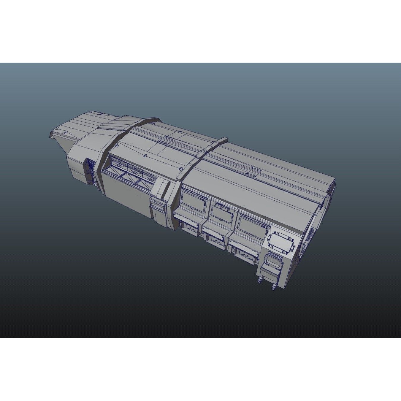Star Fighter - Rigged Low-Poly Game-Ready 3D Model - View 35