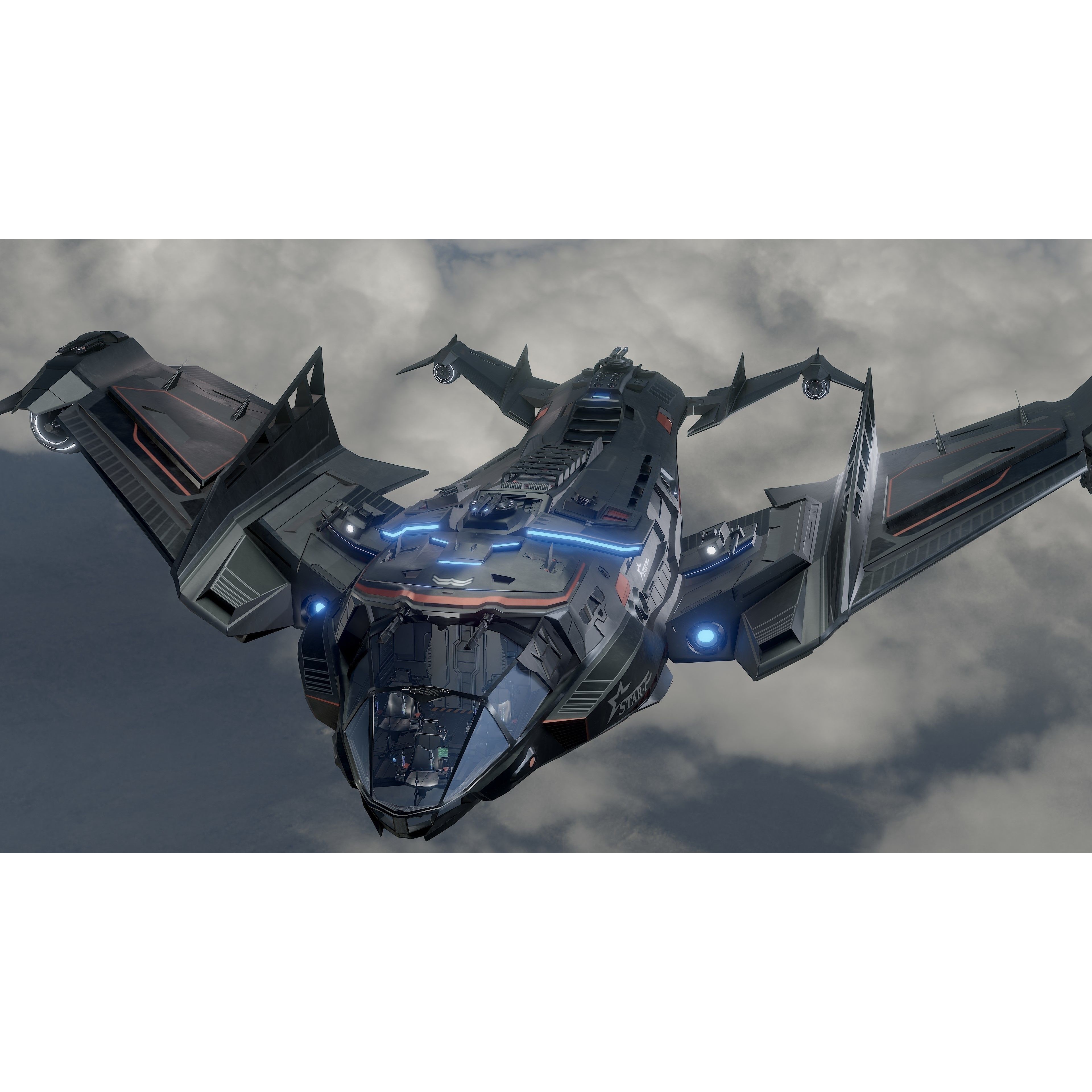 Star Fighter - Rigged Low-Poly Game-Ready 3D Model - View 5