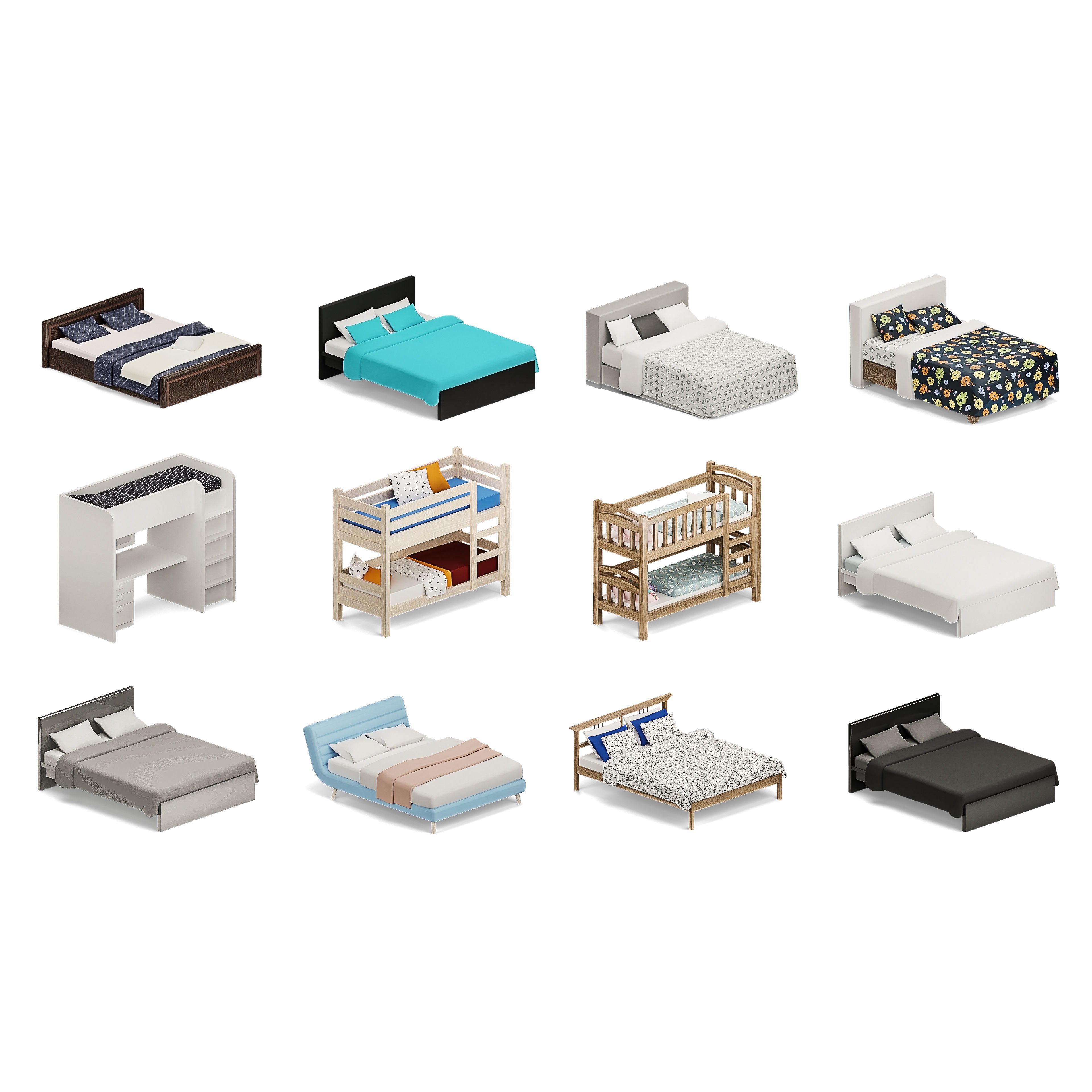 Furniture Realistic - Low-Poly Game-Ready 3D Model - View 17