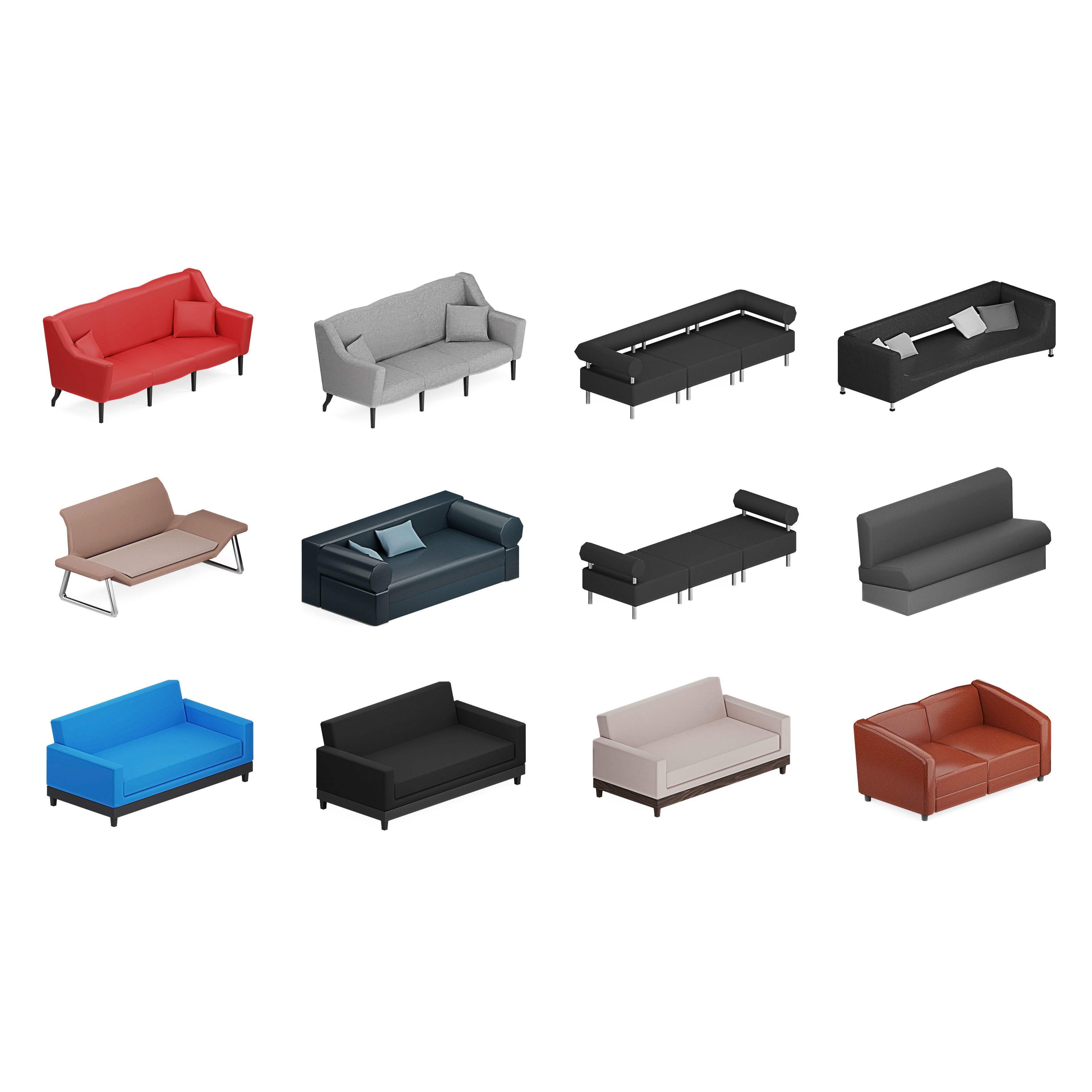 Furniture Realistic - Low-Poly Game-Ready 3D Model - View 20