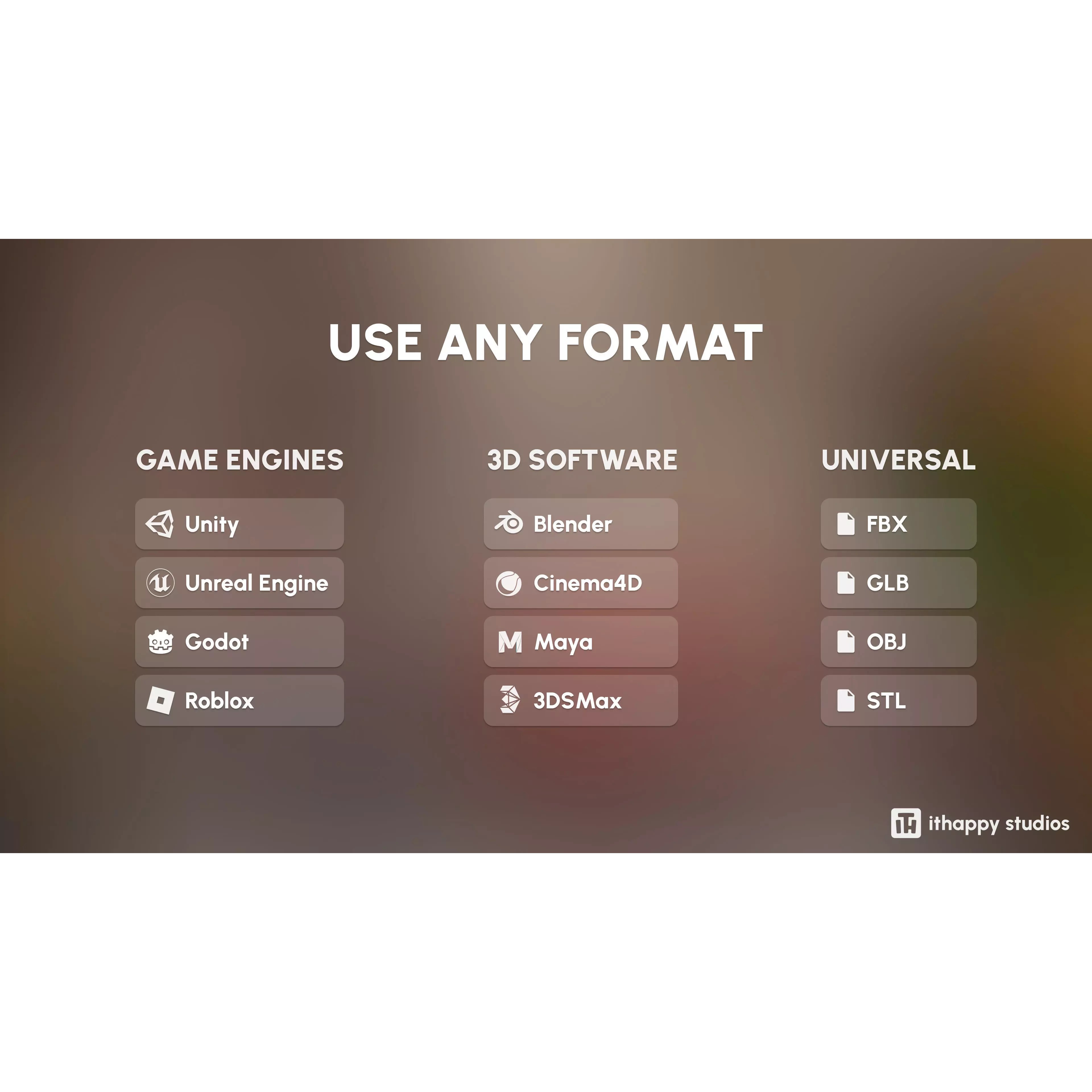 Furniture Realistic - Low-Poly Game-Ready 3D Model - View 3