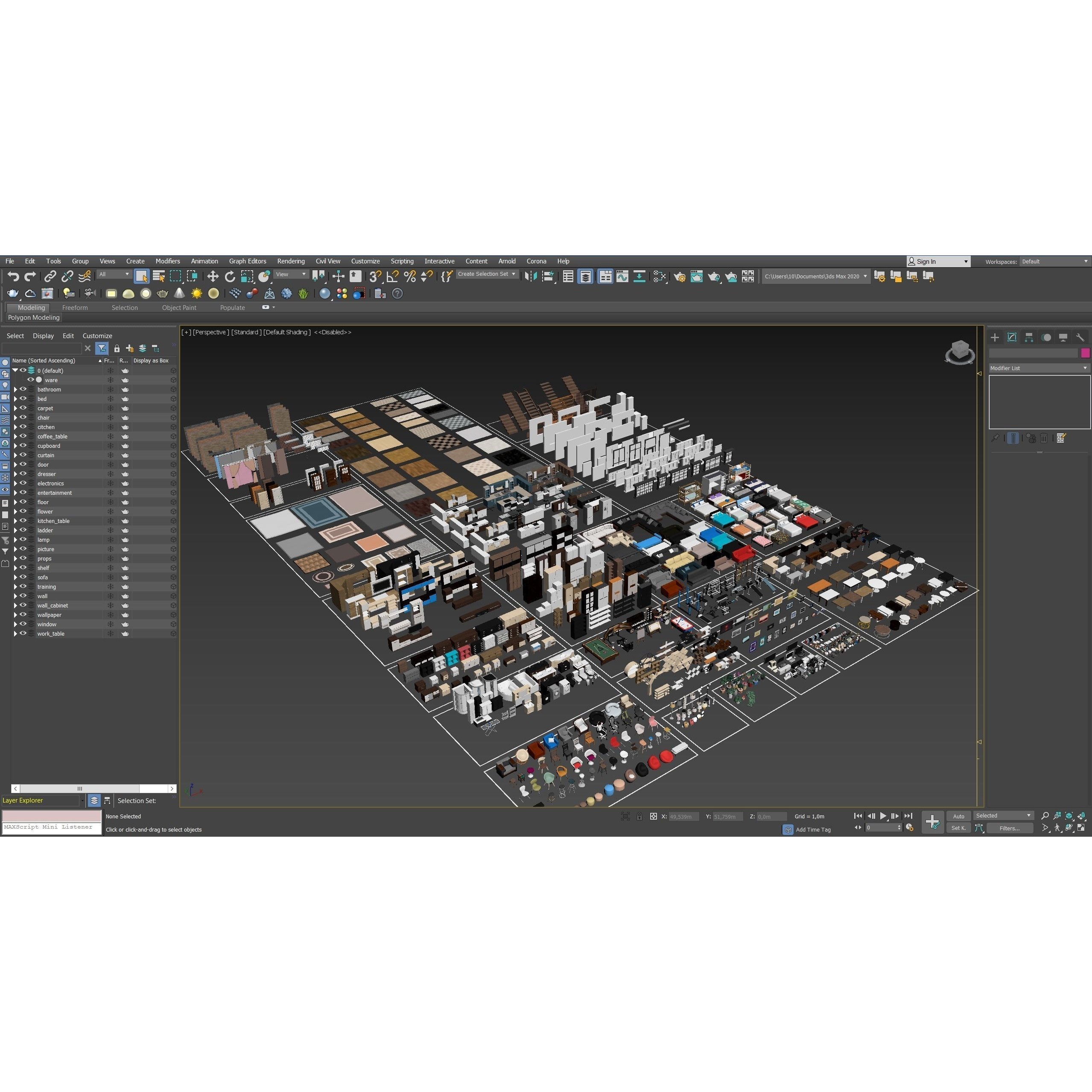 Furniture Realistic - Low-Poly Game-Ready 3D Model - View 49