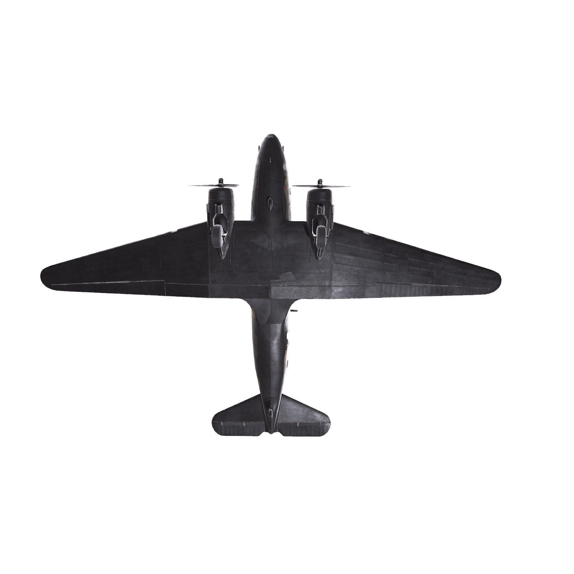 Douglas AC-47 Spooky Gunship - Low-Poly Game-Ready 3D Model - View 31