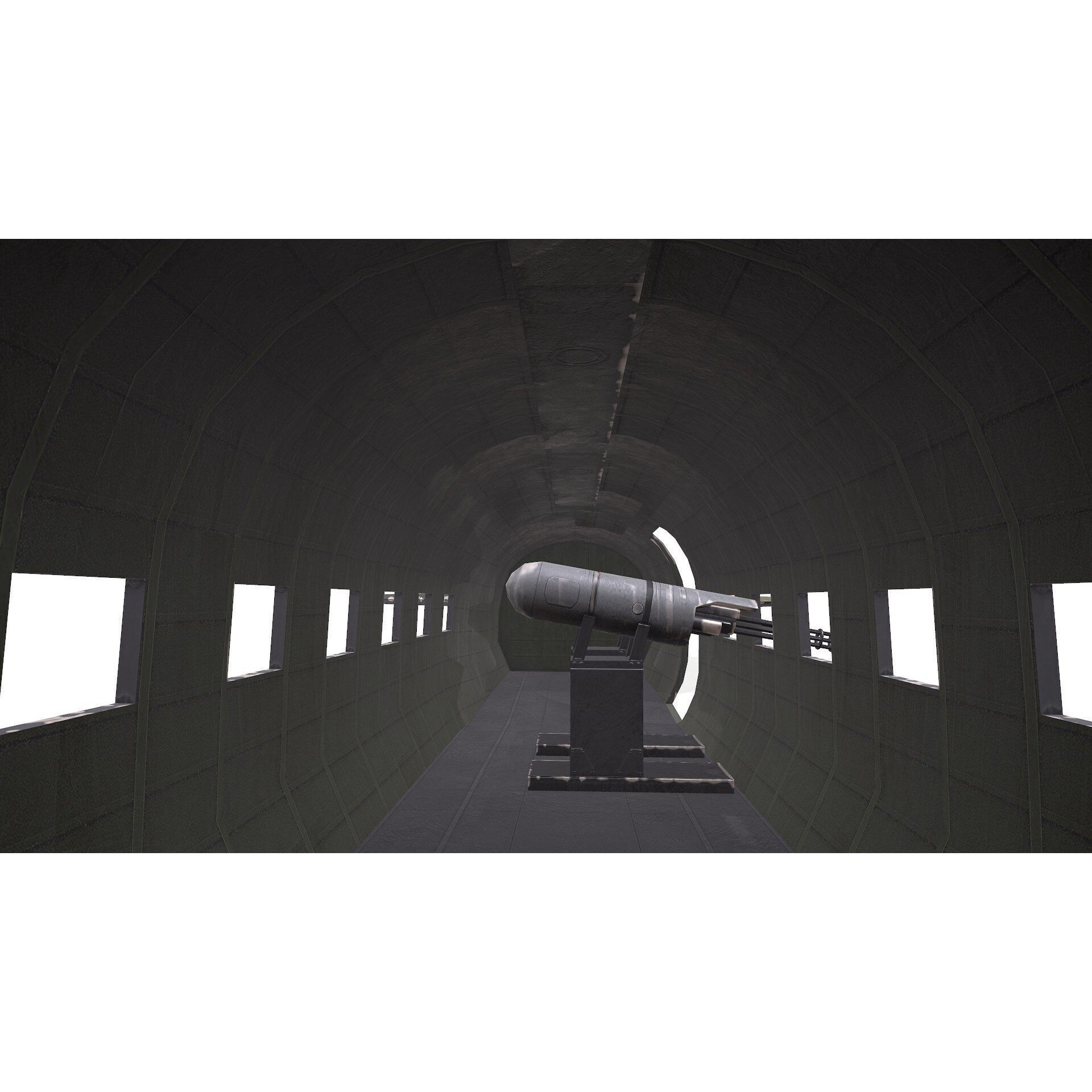 Douglas AC-47 Spooky Gunship - Low-Poly Game-Ready 3D Model - View 34