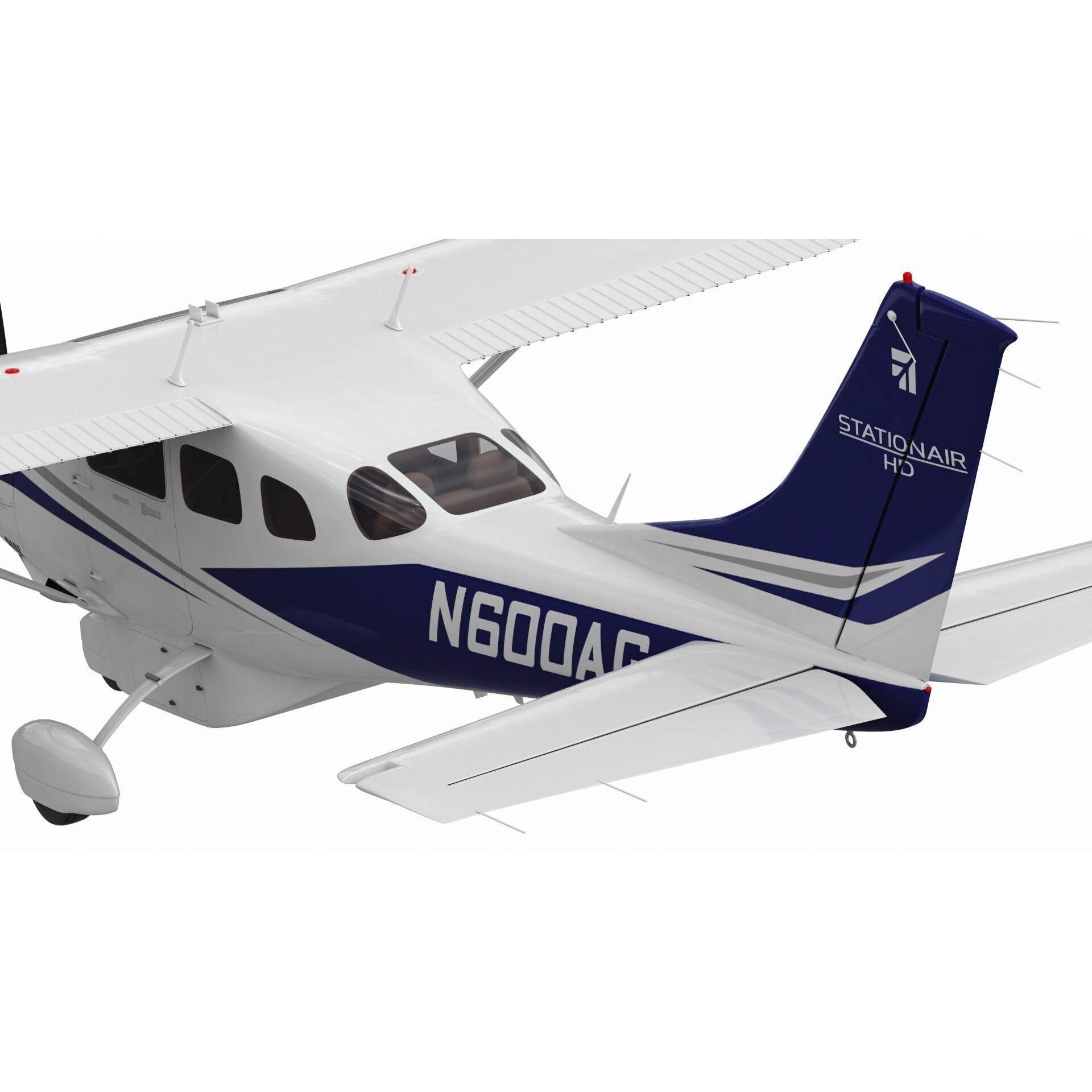 Cessna T206H Stationair - Game-Ready 3D Model - View 18
