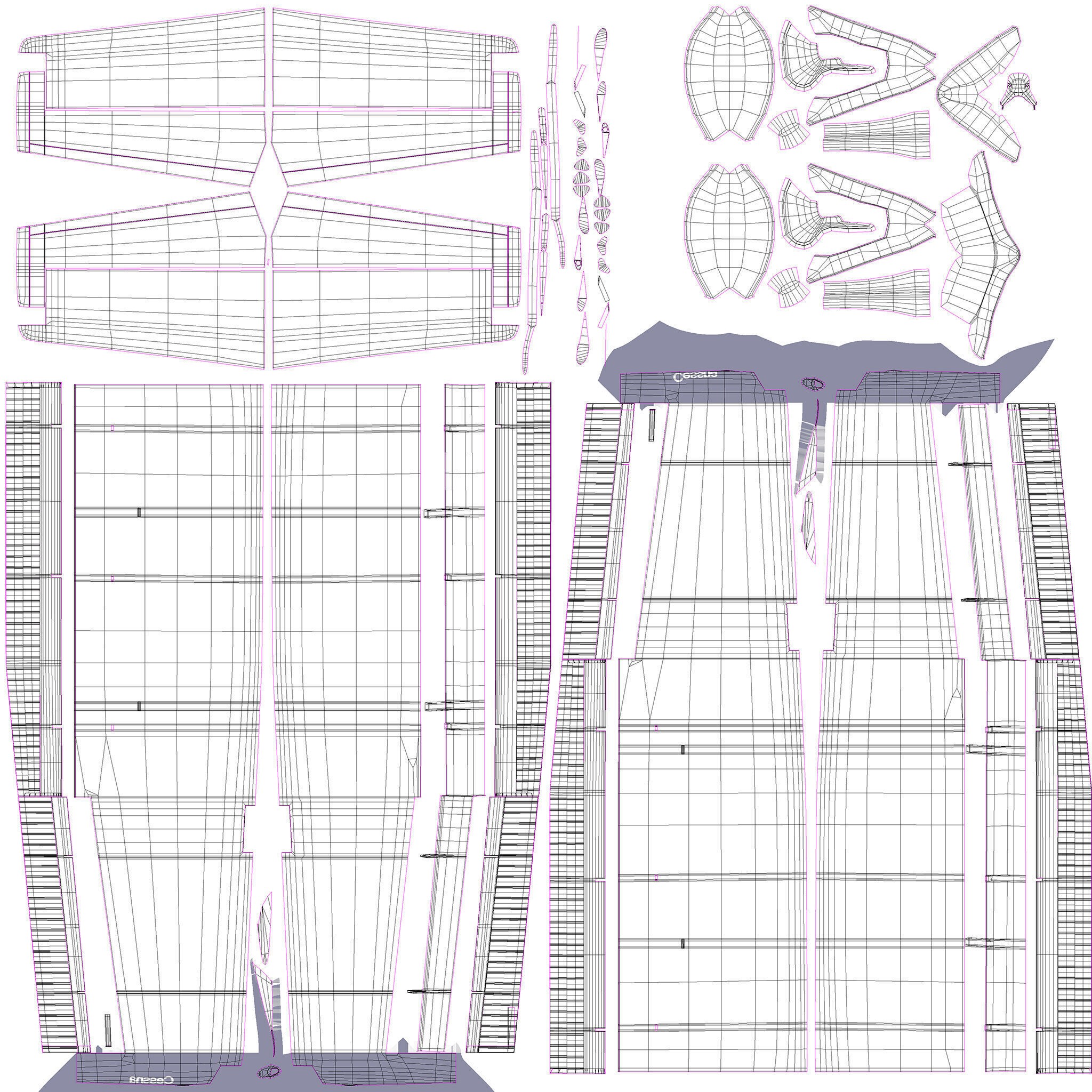 Cessna T206H Stationair - Game-Ready 3D Model - View 25