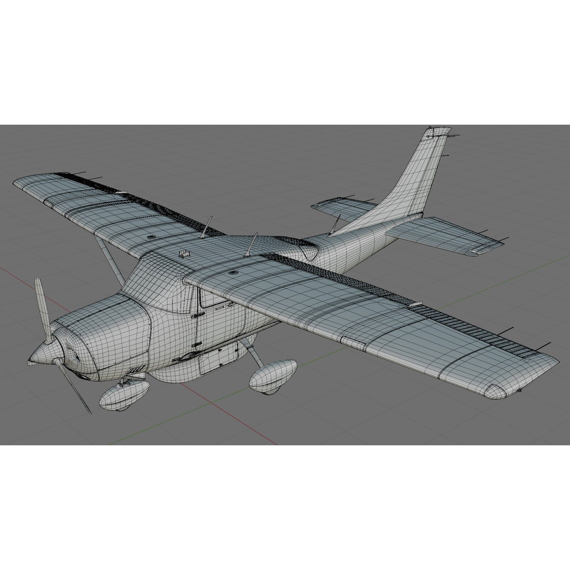Cessna T206H Stationair - Game-Ready 3D Model - View 31
