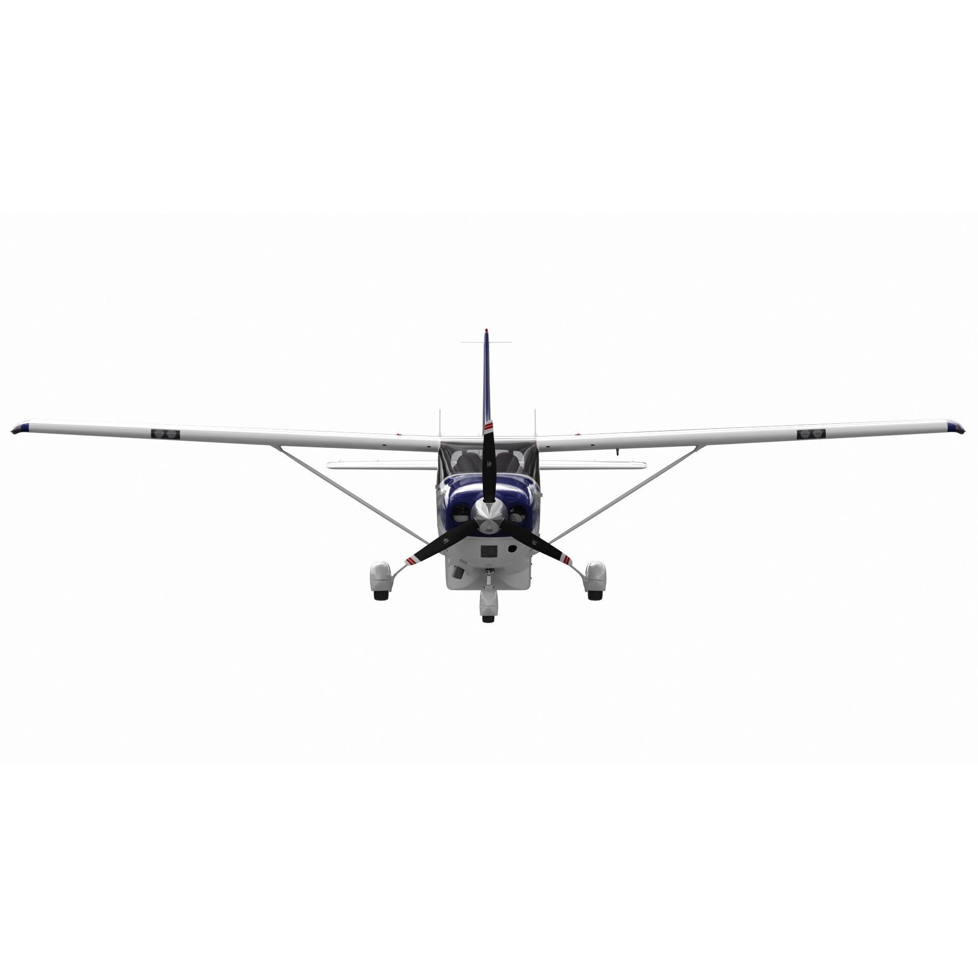 Cessna T206H Stationair - Game-Ready 3D Model - View 8