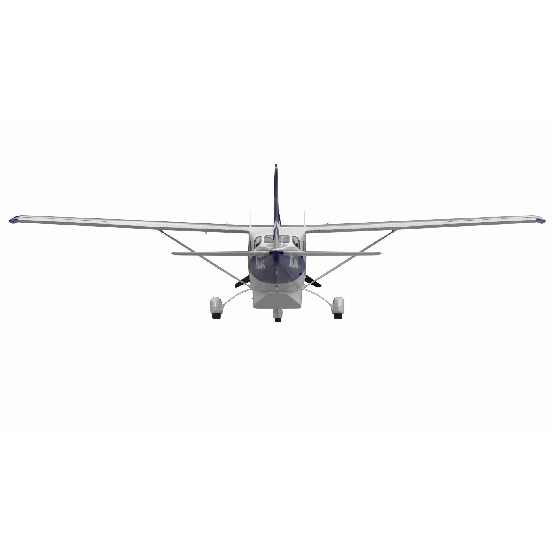 Cessna T206H Stationair - Game-Ready 3D Model - View 9