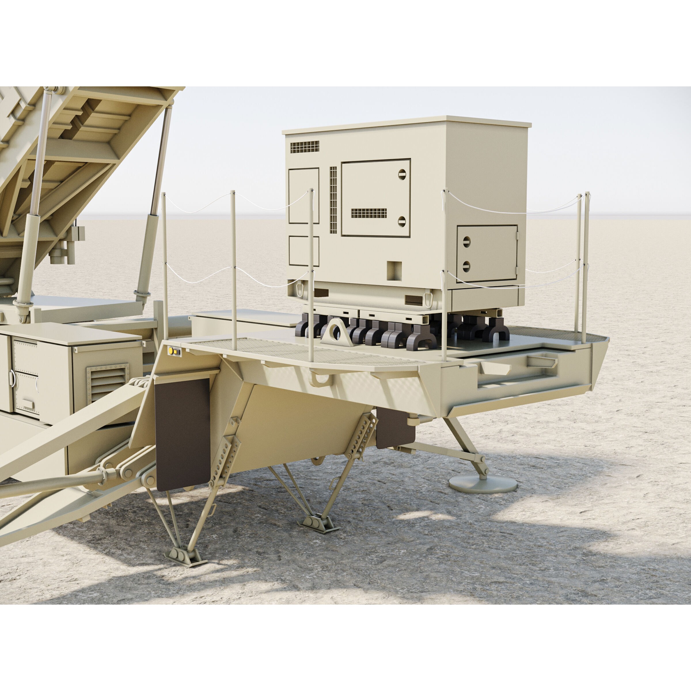 Patriot Missile Launcher MIM-104 - Game-Ready 3D Model - View 10