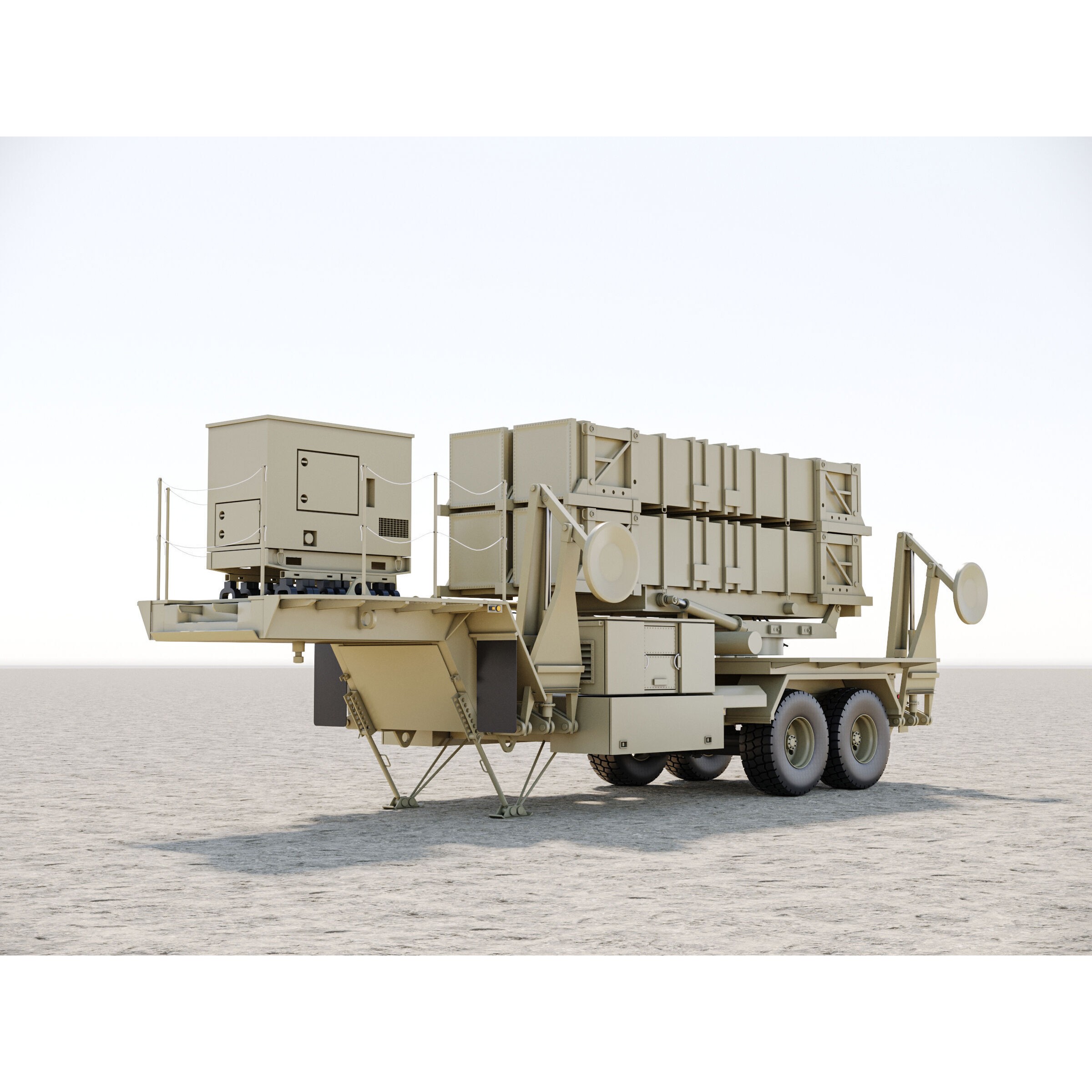 Patriot Missile Launcher MIM-104 - Game-Ready 3D Model - View 12