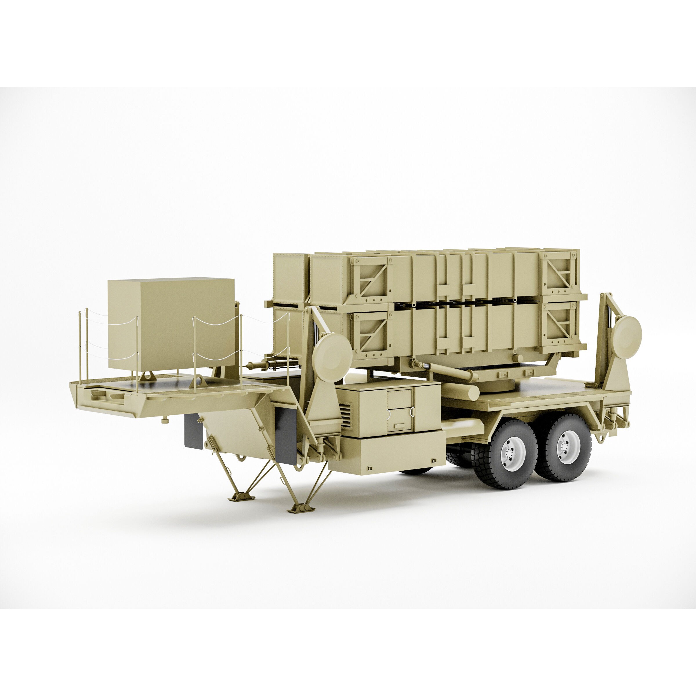 Patriot Missile Launcher MIM-104 - Game-Ready 3D Model - View 13