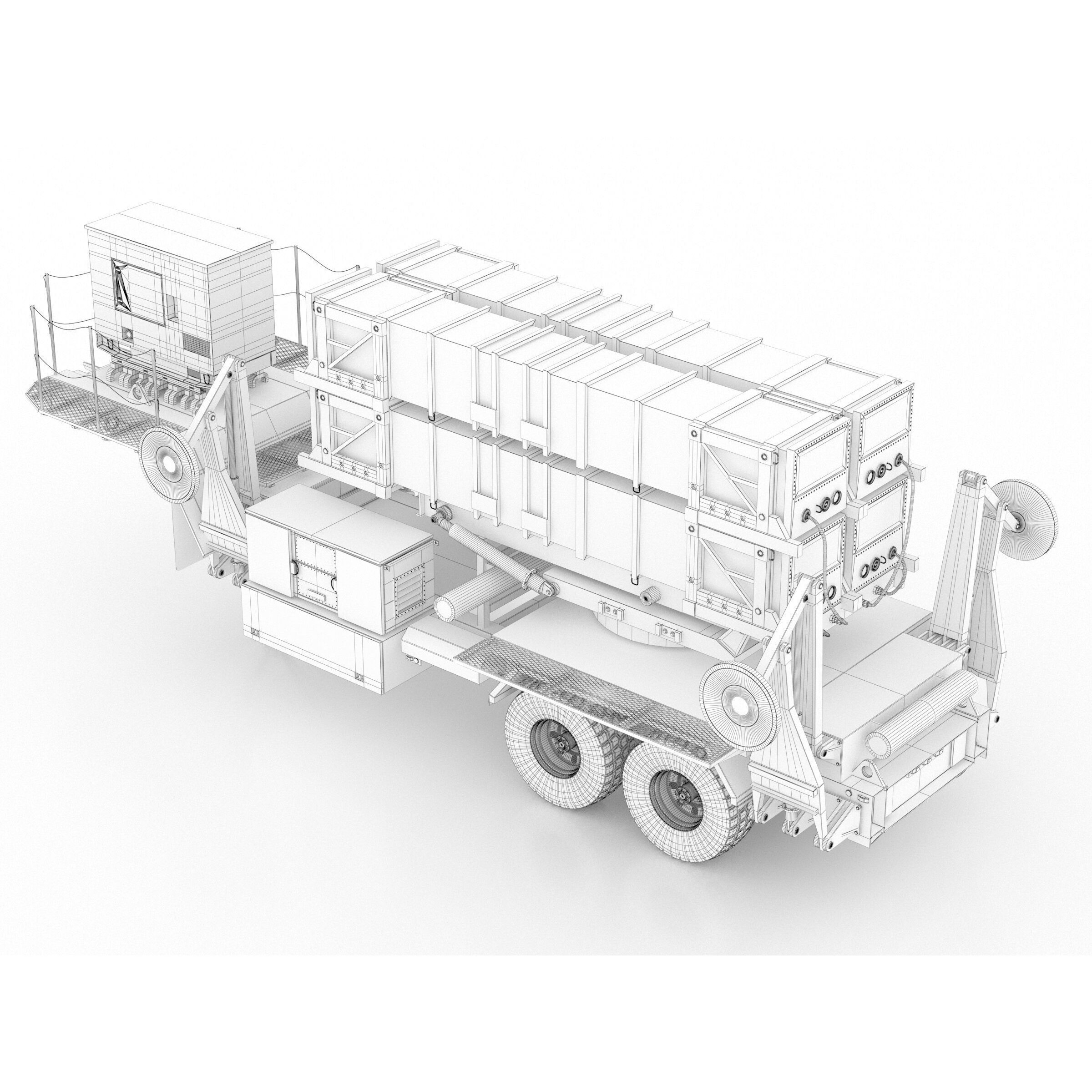 Patriot Missile Launcher MIM-104 - Game-Ready 3D Model - View 18