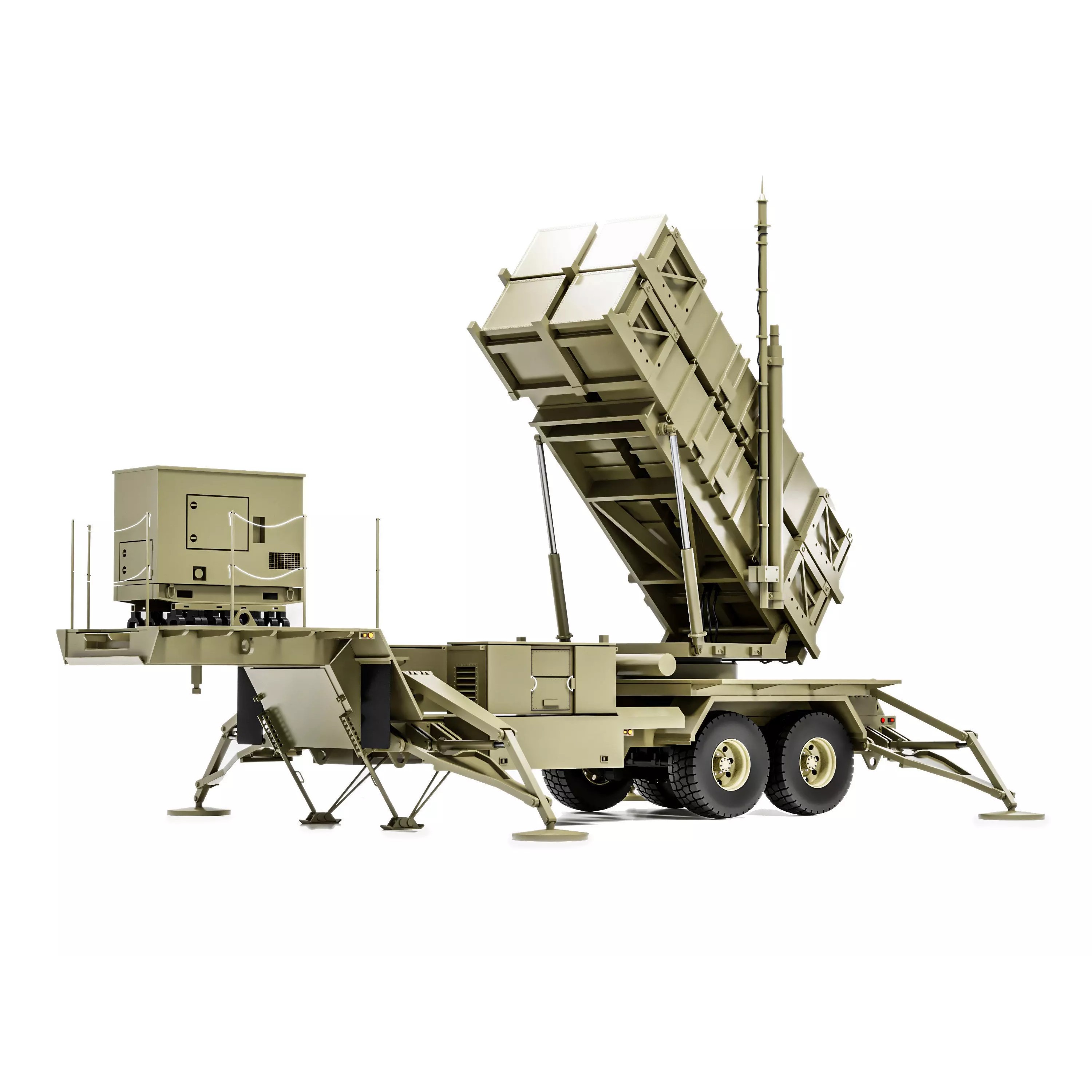 Patriot Missile Launcher MIM-104 - Game-Ready 3D Model - View 2