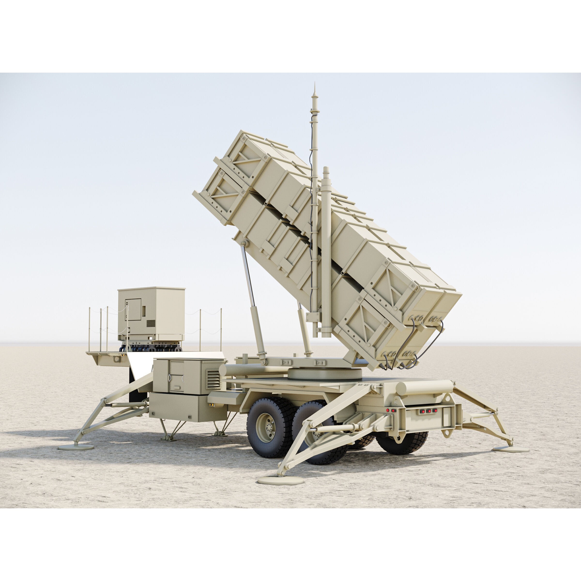 Patriot Missile Launcher MIM-104 - Game-Ready 3D Model - View 5