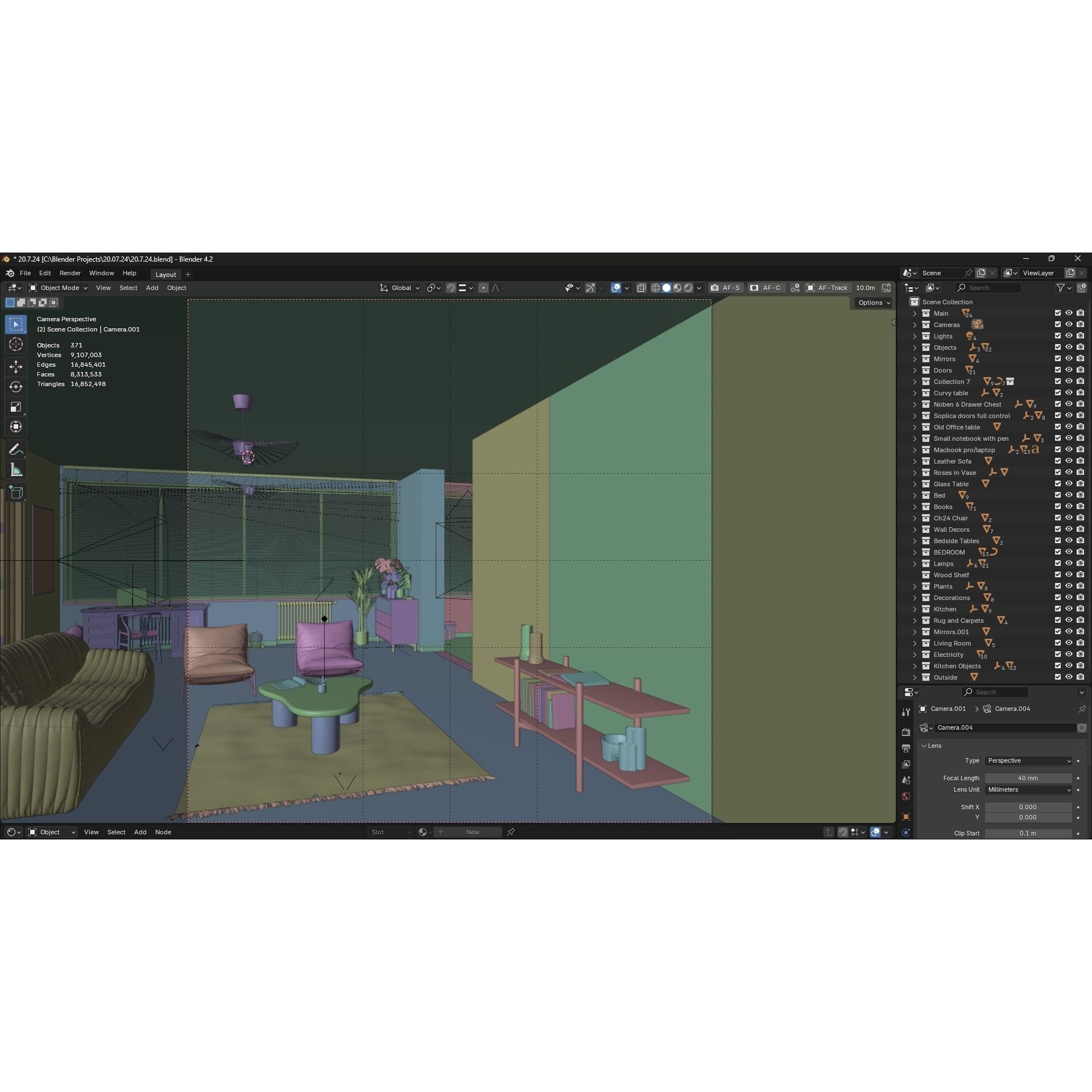 Warsaw Apartment - Interior 3D Model - View 15