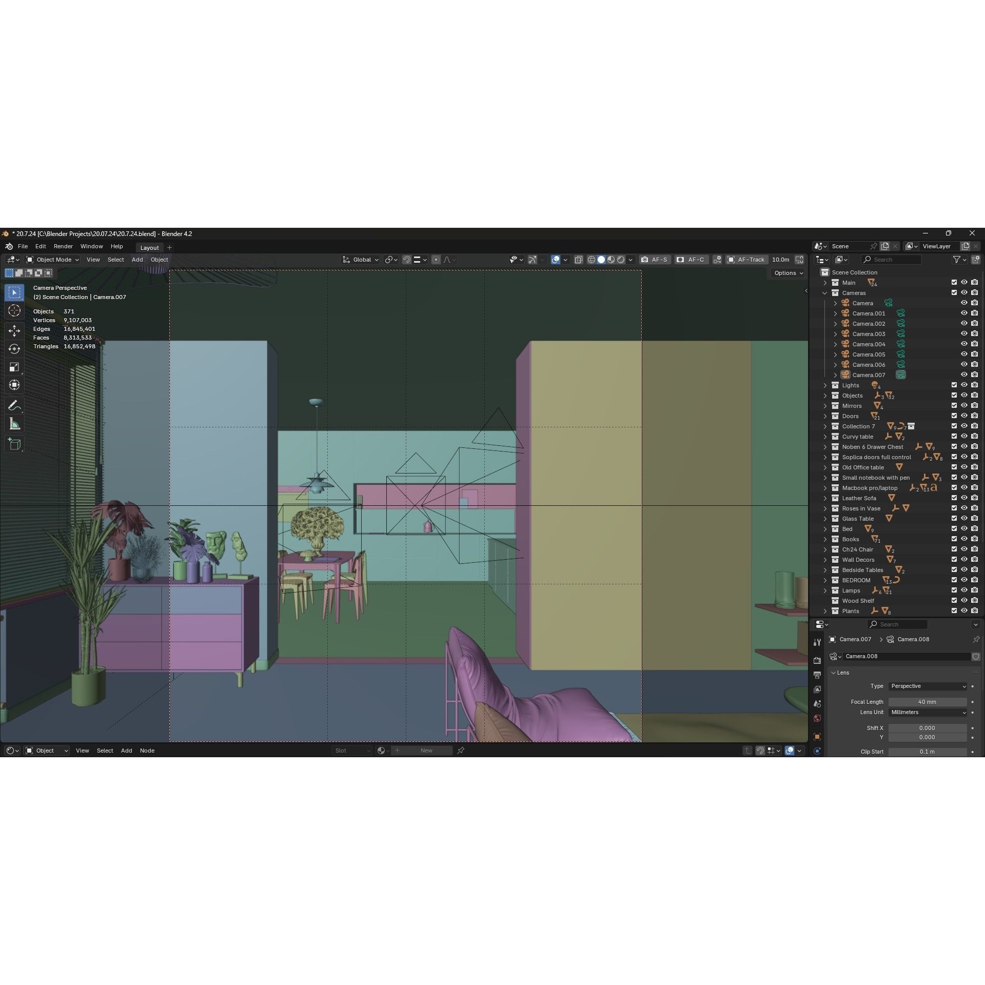 Warsaw Apartment - Interior 3D Model - View 17