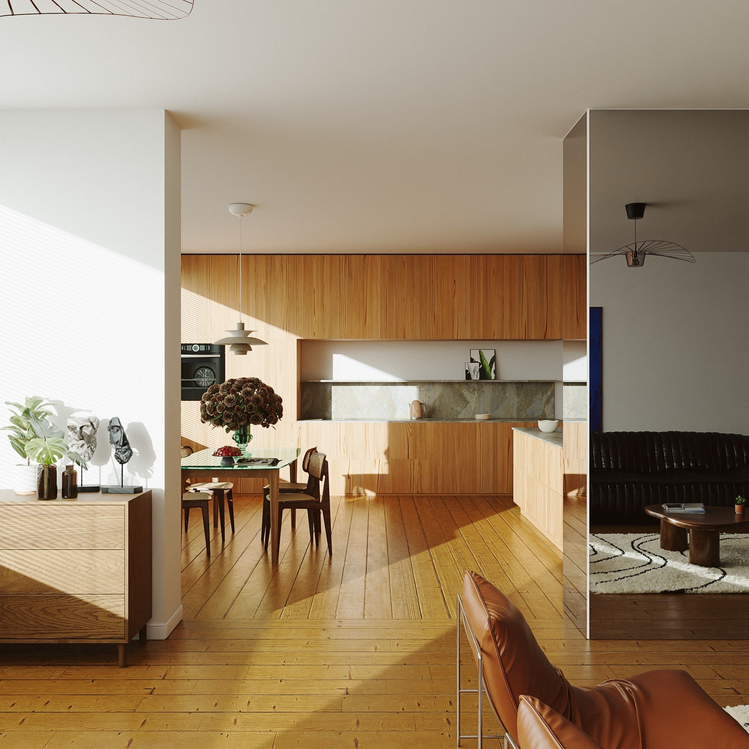 Warsaw Apartment - Interior 3D Model - View 3