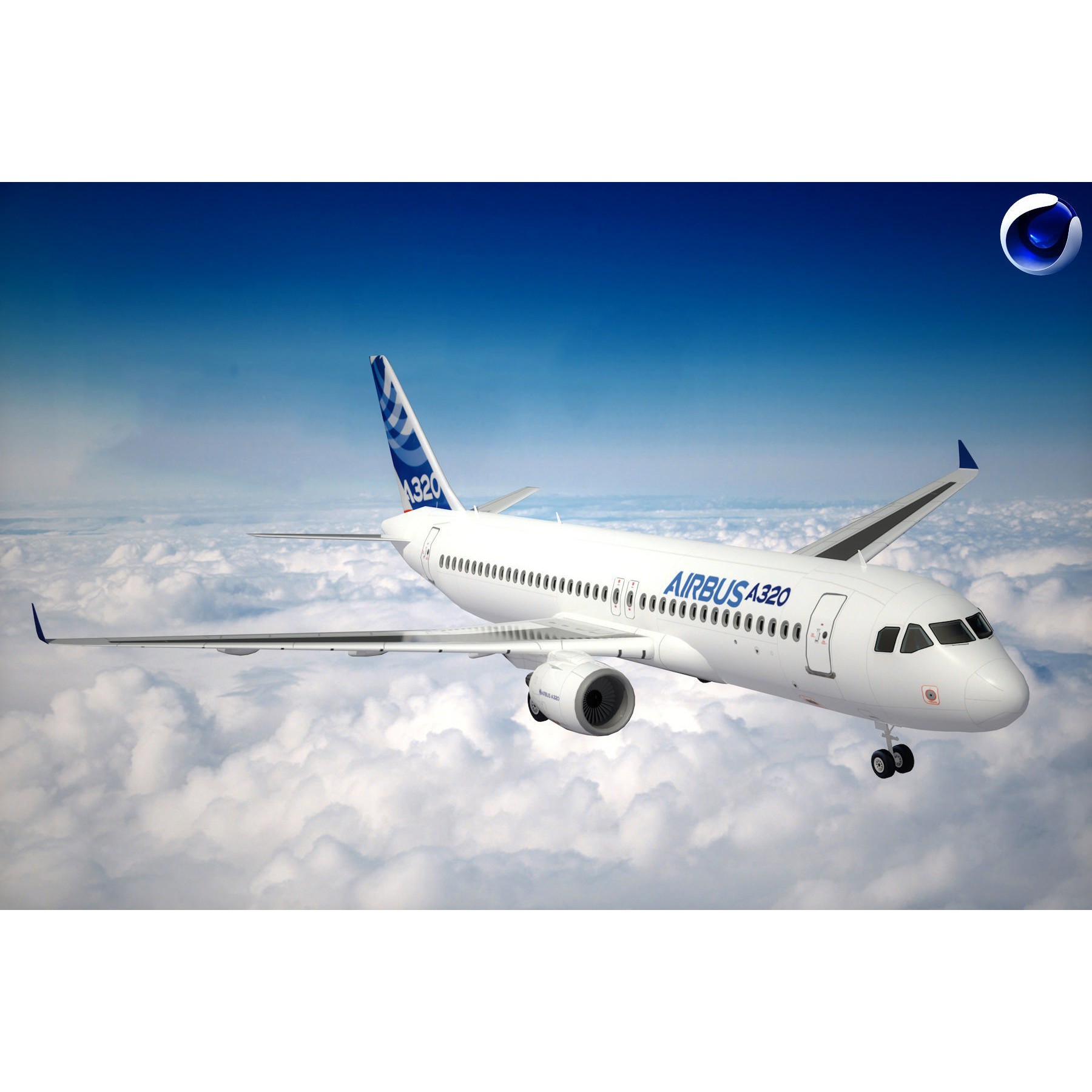 Airbus A320neo - High-Quality 3D Model - View 4