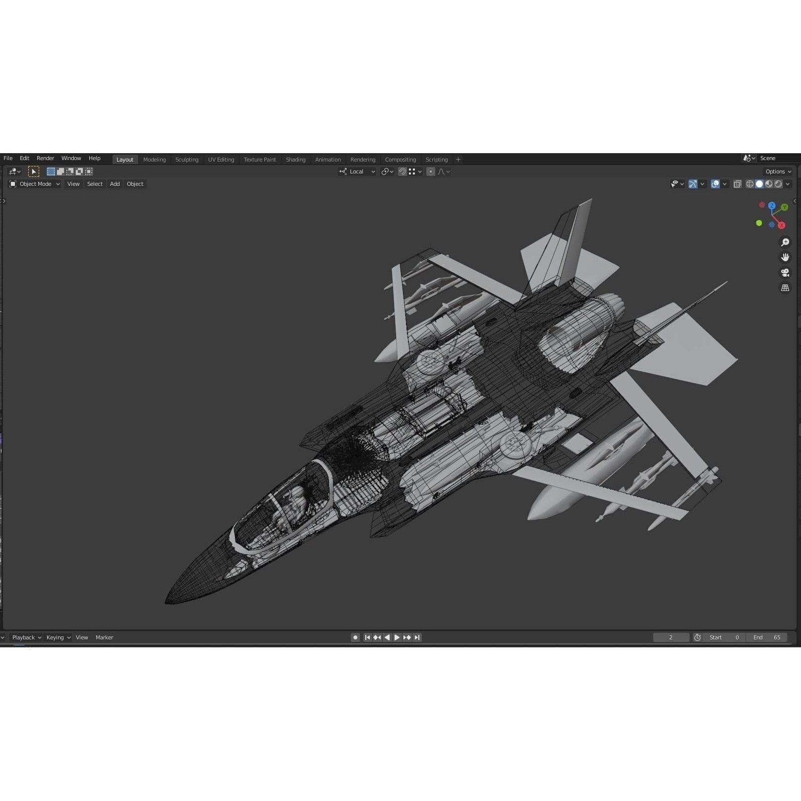 F35B Lightning II - Low-Poly Game-Ready 3D Model