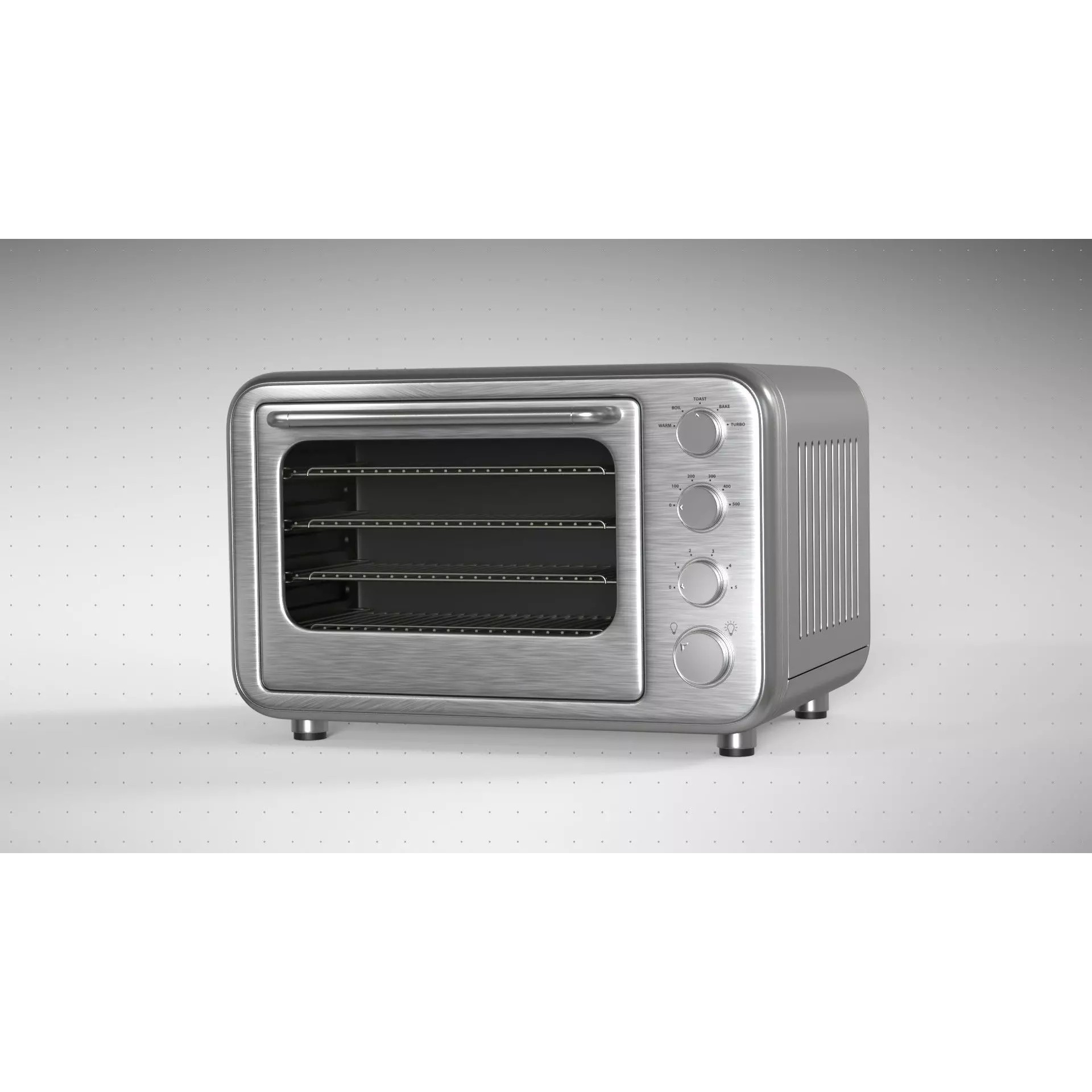 Toaster Oven - High-Poly 3D Model - View 2