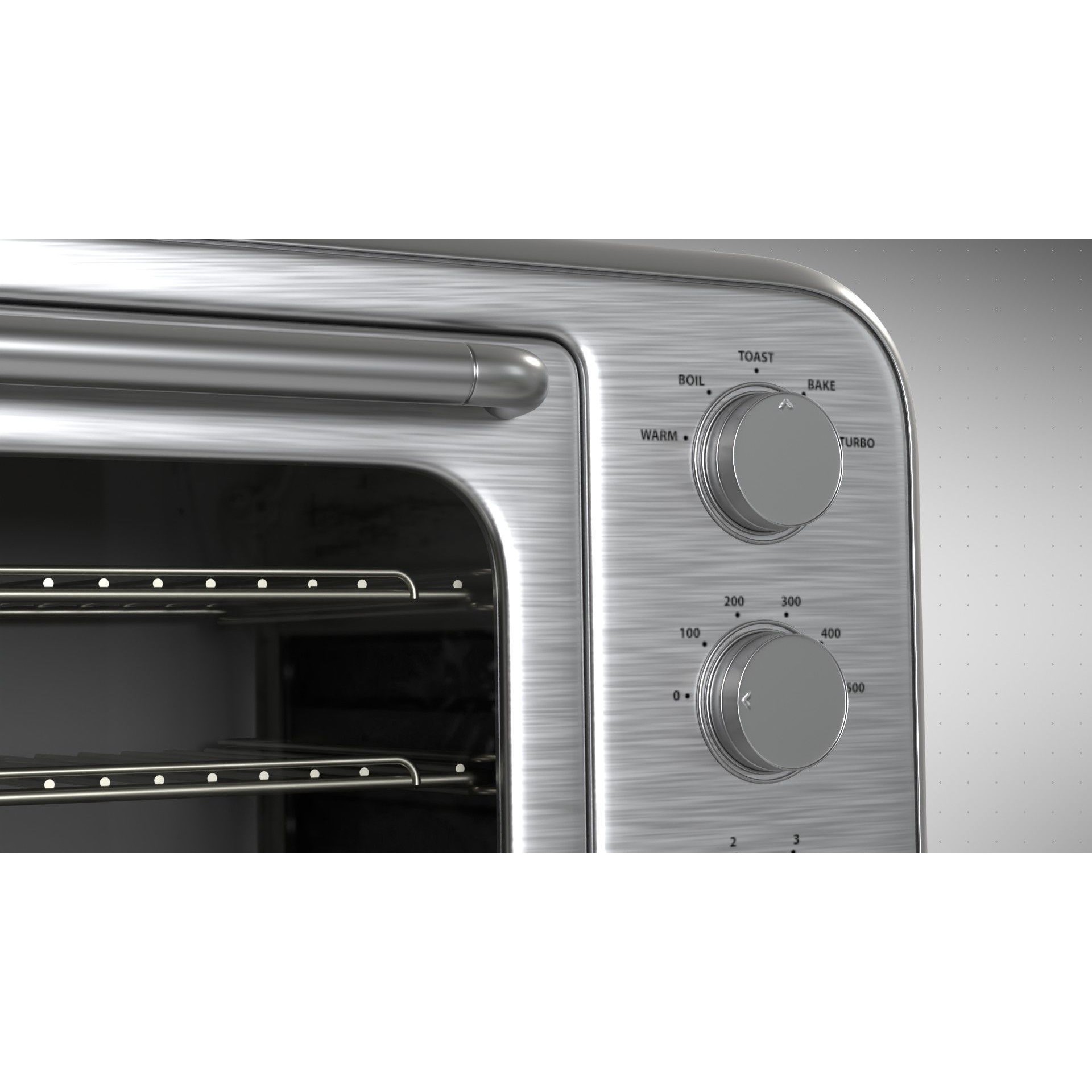 Toaster Oven - High-Poly 3D Model - View 5