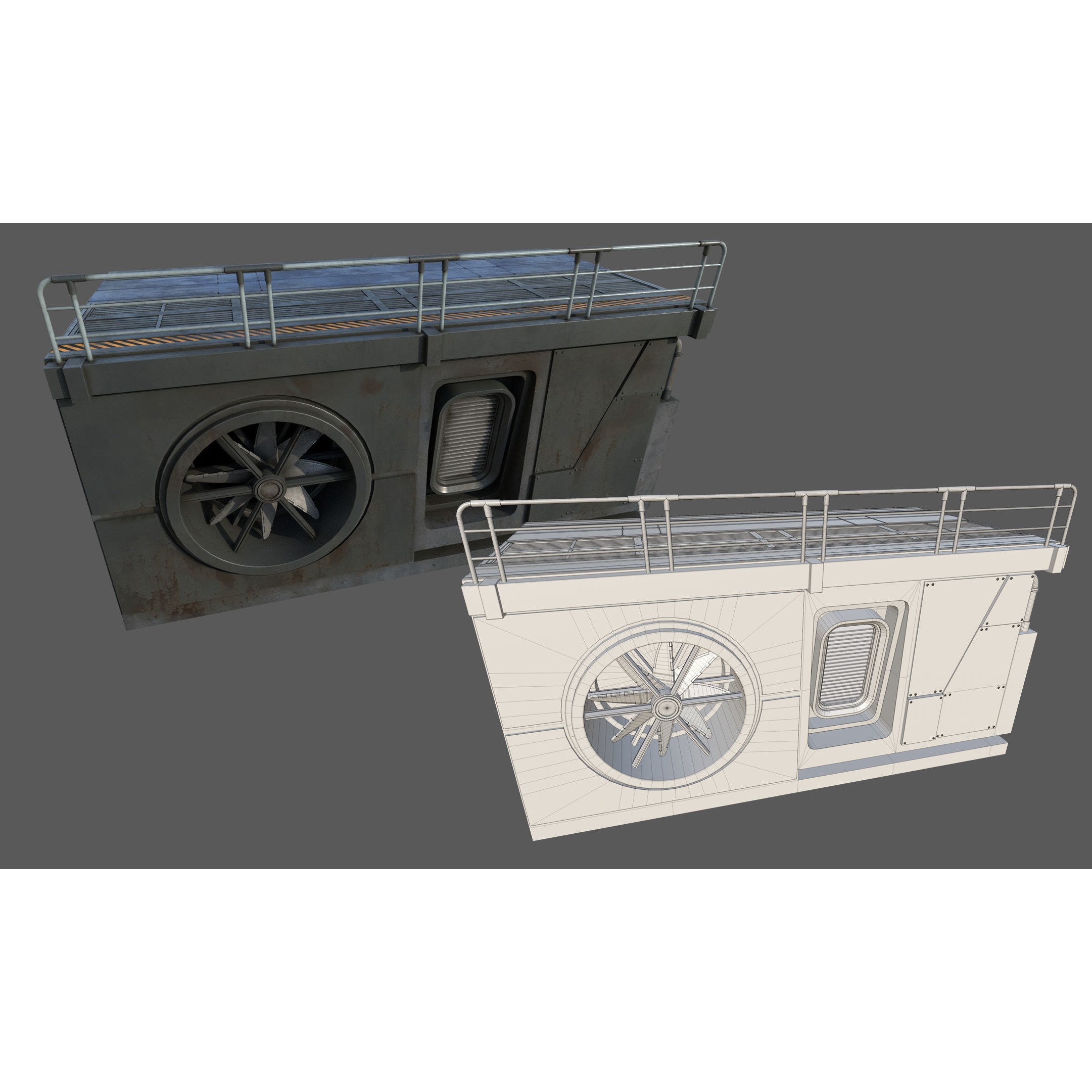 Scifi Asset Pack 11 - Low-Poly Game-Ready 3D Model