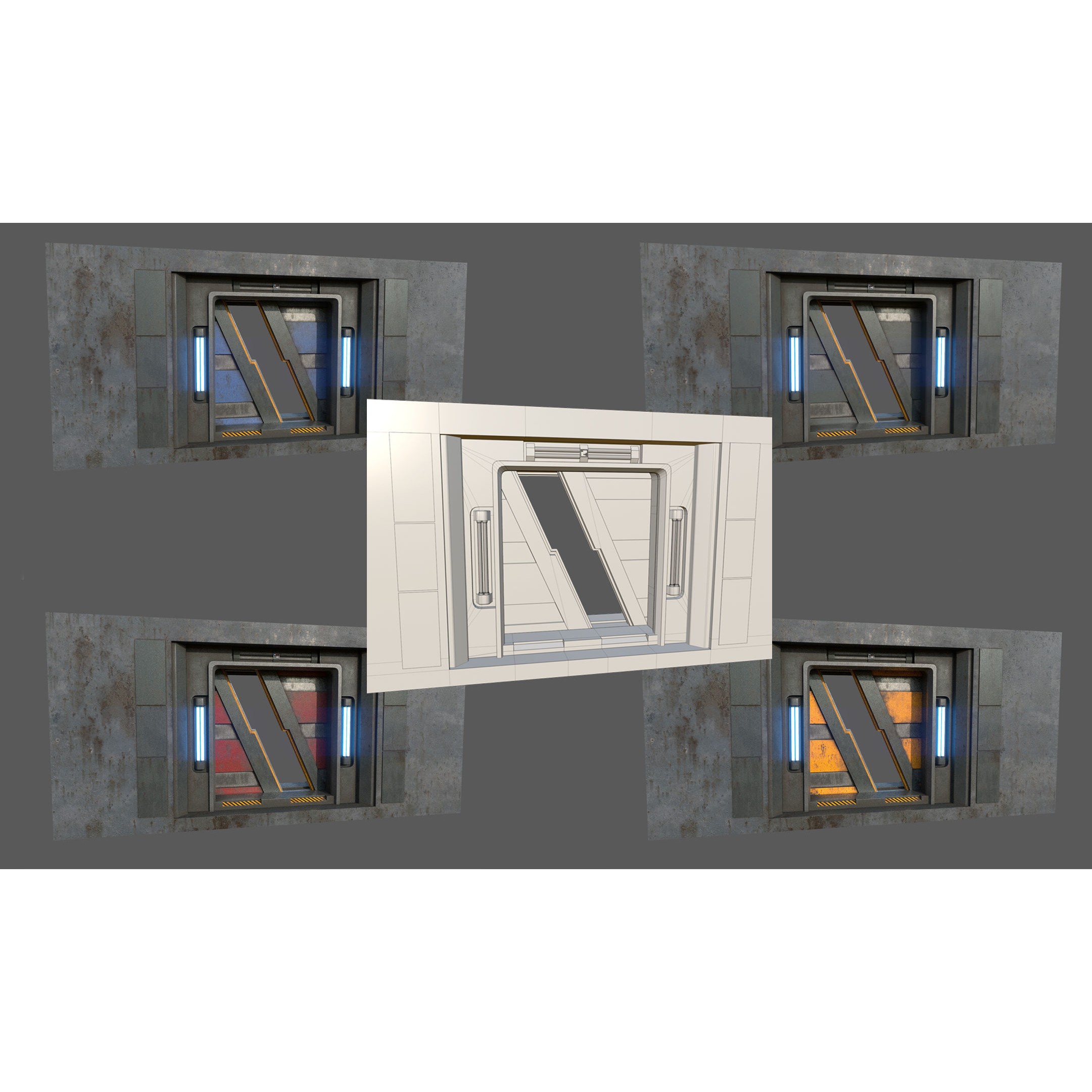 Scifi Asset Pack 11 - Low-Poly Game-Ready 3D Model - View 25