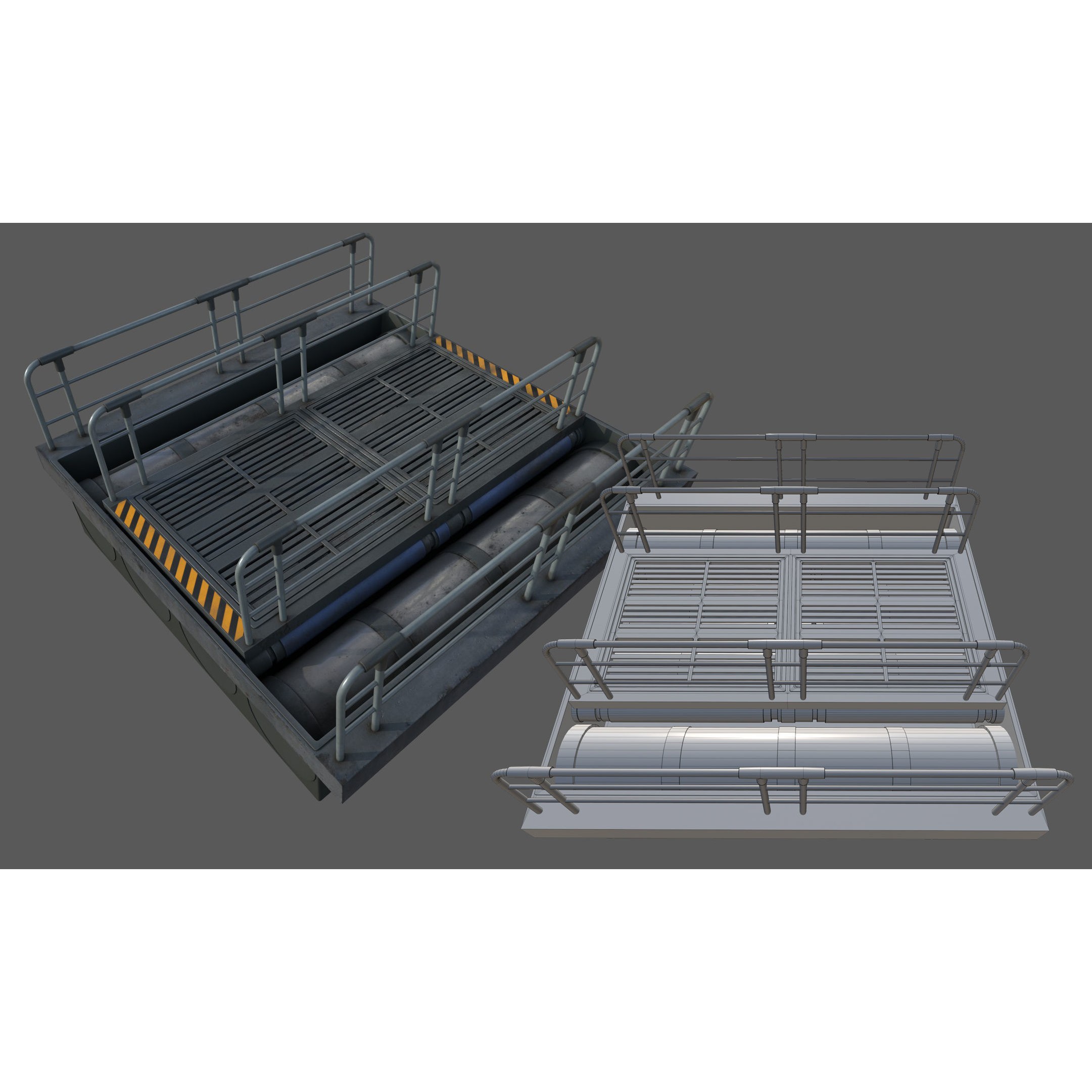 Scifi Asset Pack 11 - Low-Poly Game-Ready 3D Model - View 34