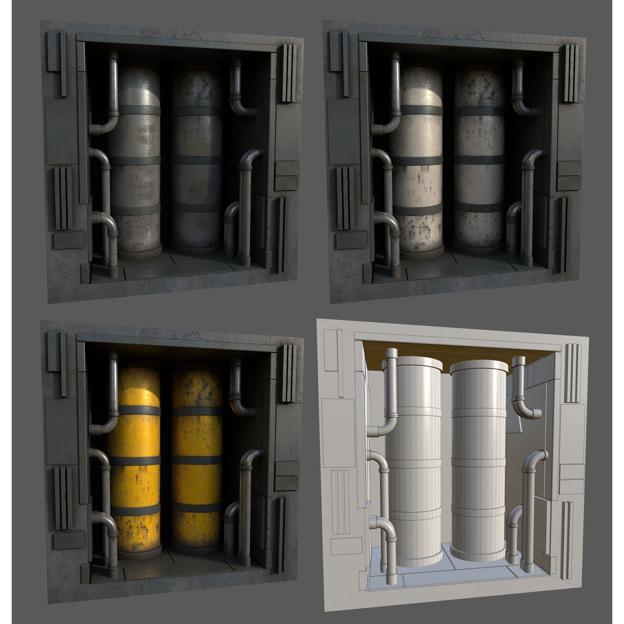 Scifi Asset Pack 11 - Low-Poly Game-Ready 3D Model - View 36