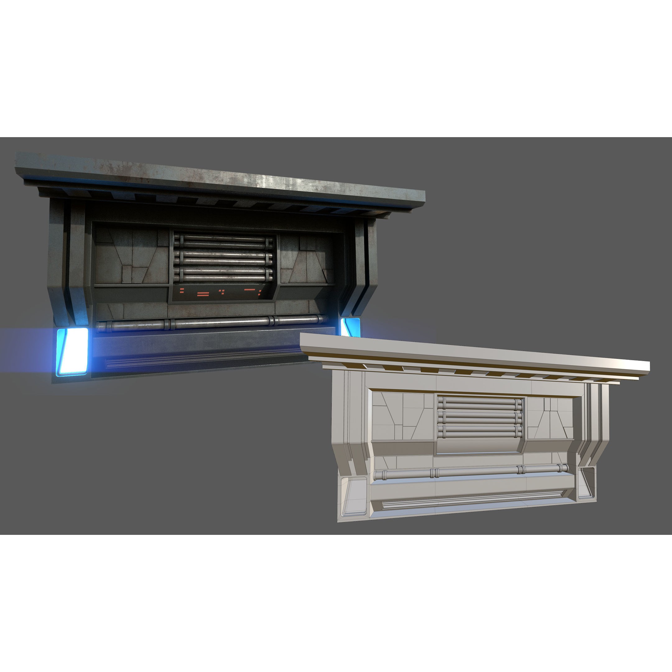 Scifi Asset Pack 11 - Low-Poly Game-Ready 3D Model - View 37