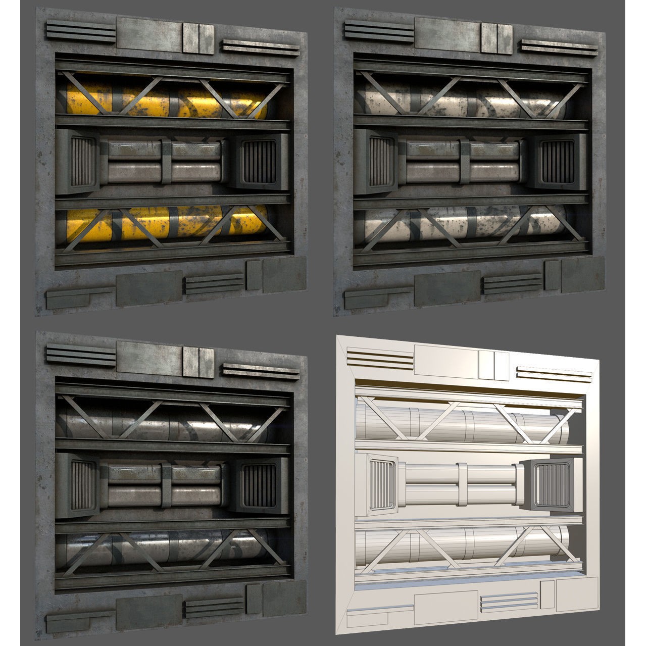 Scifi Asset Pack 11 - Low-Poly Game-Ready 3D Model - View 38