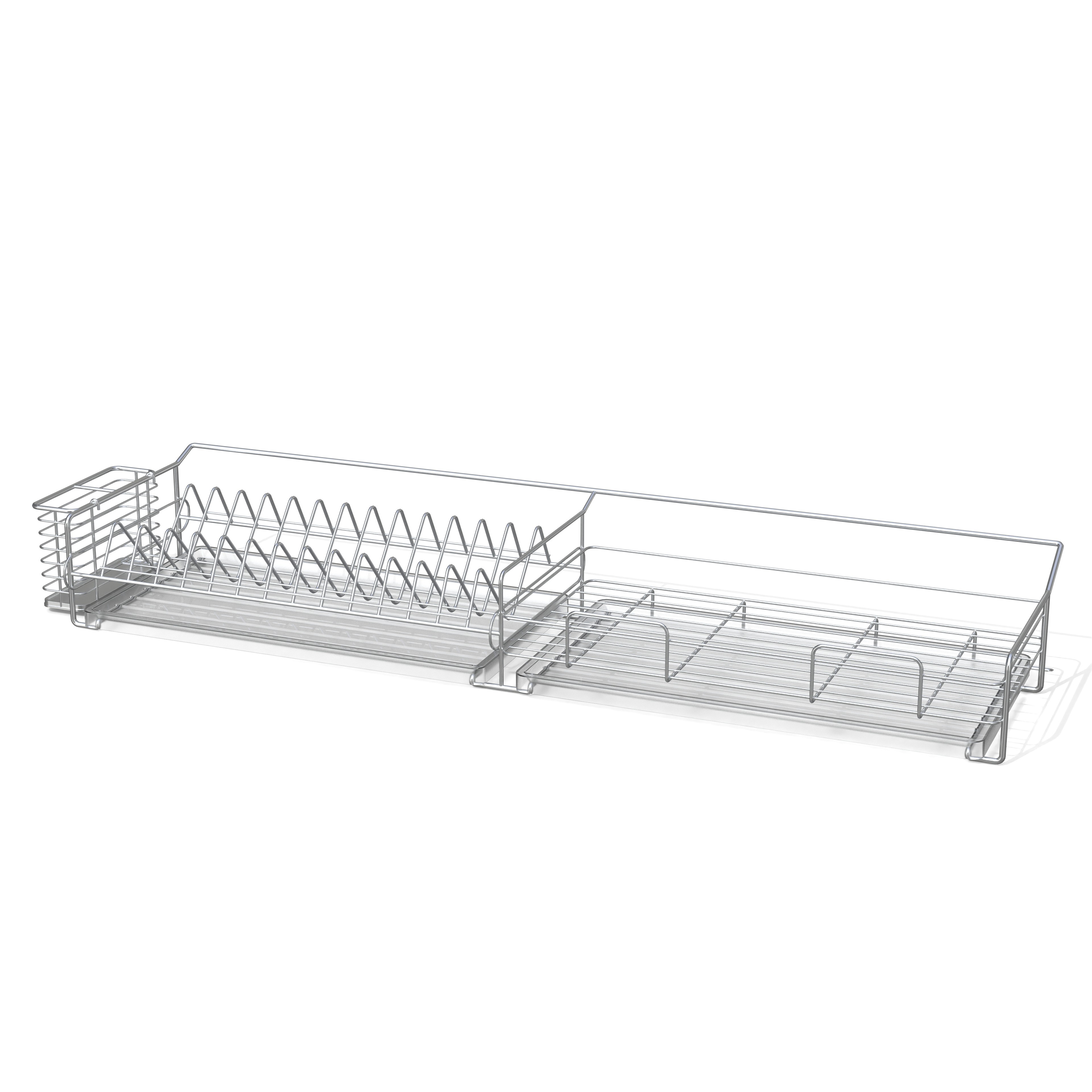 Stainless Steel Dish Rack - Low-Poly 3D Model - View 3