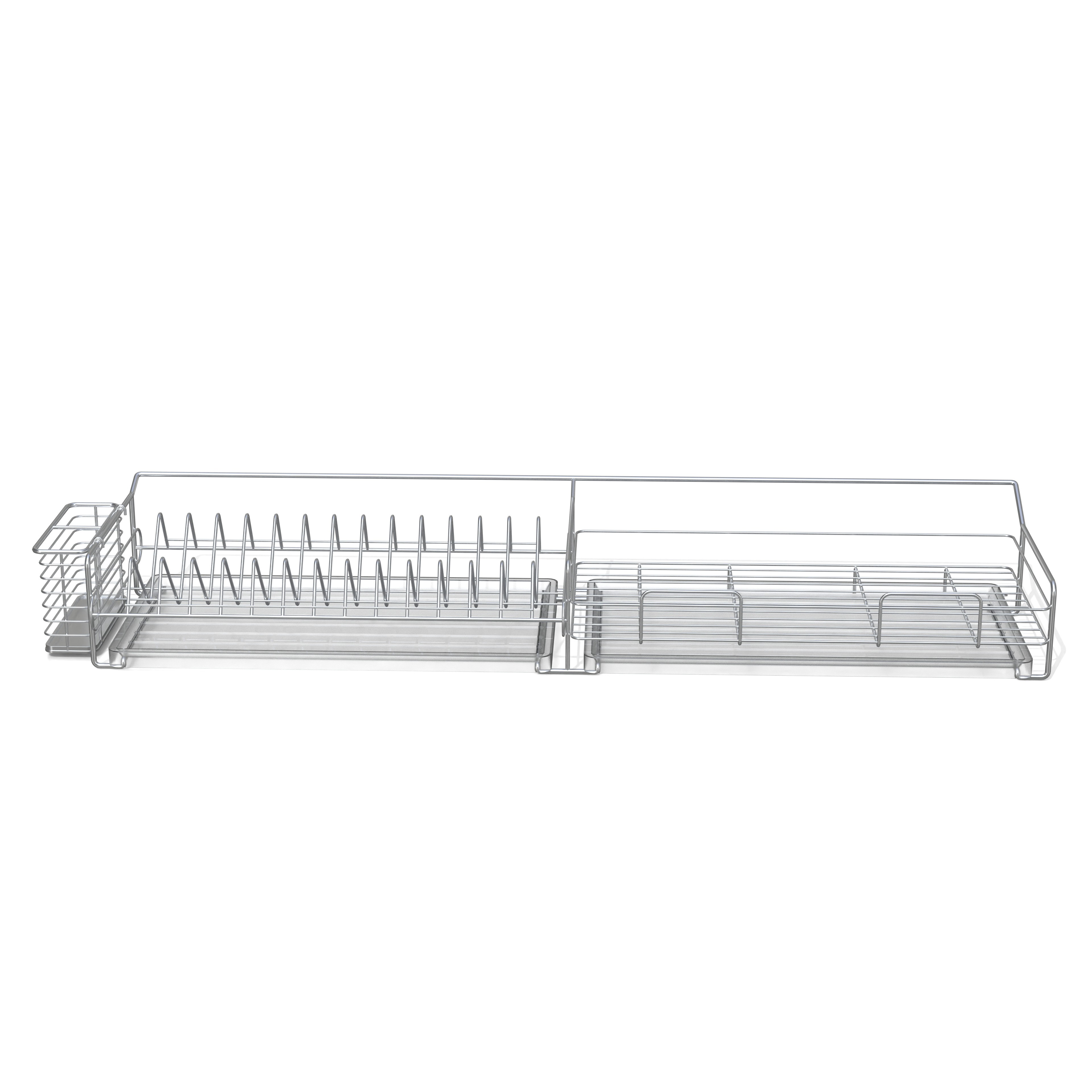 Stainless Steel Dish Rack - Low-Poly 3D Model - View 5