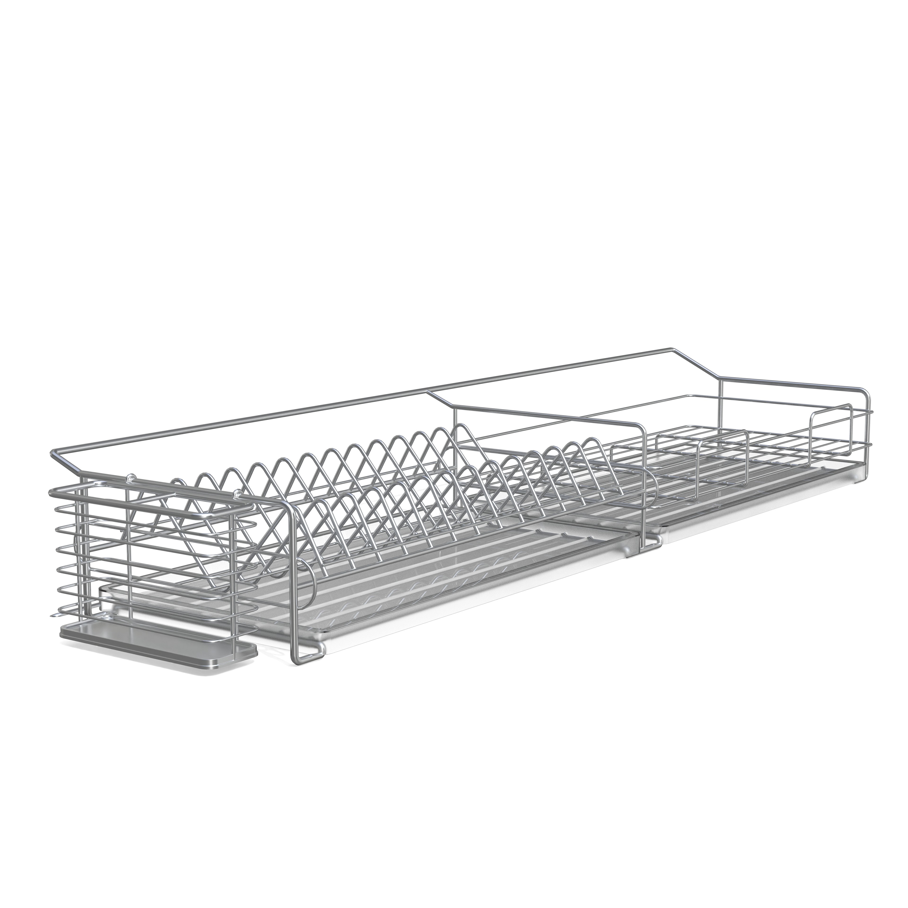 Stainless Steel Dish Rack - Low-Poly 3D Model - View 7