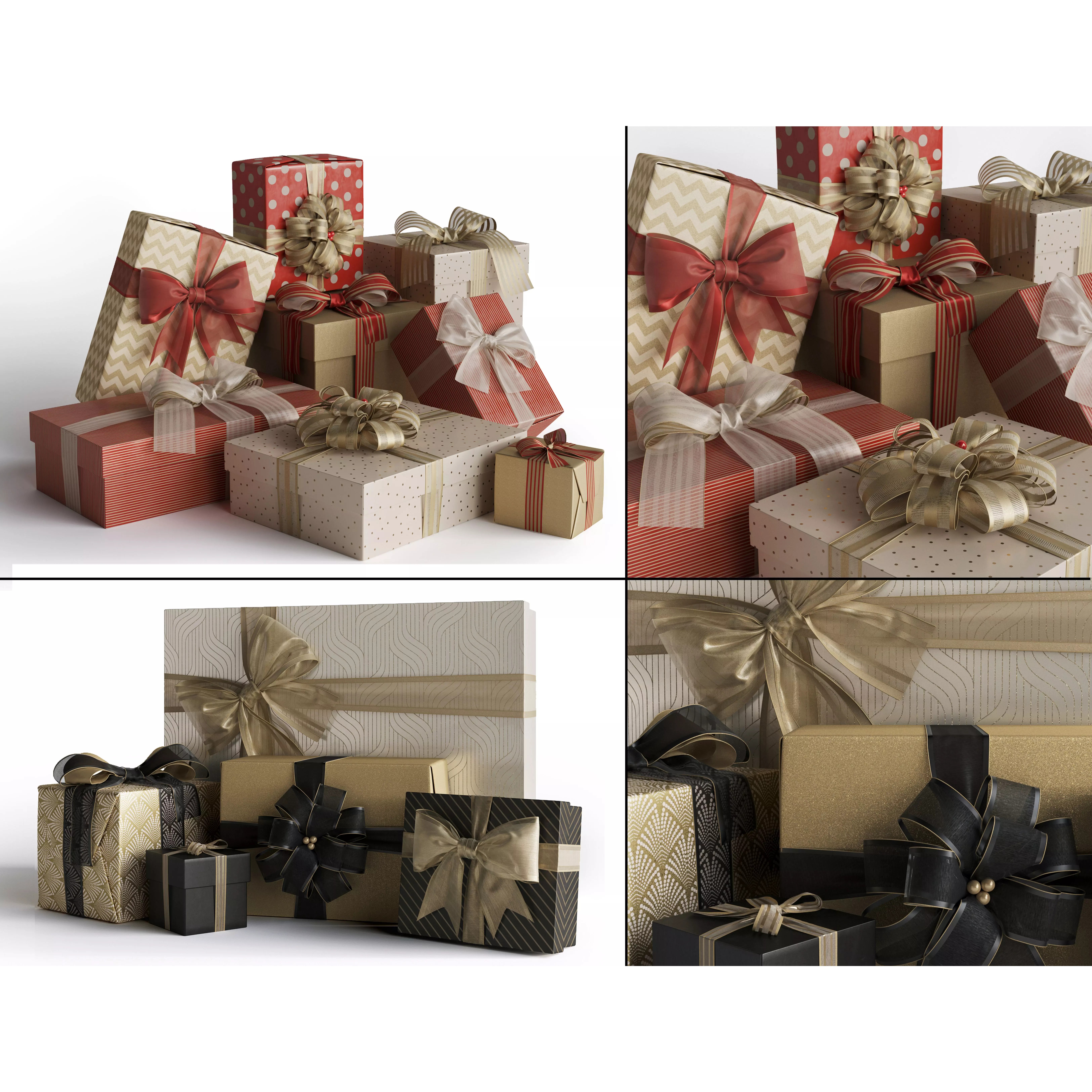 Gift Boxes - High-Quality 3D Model - View 2