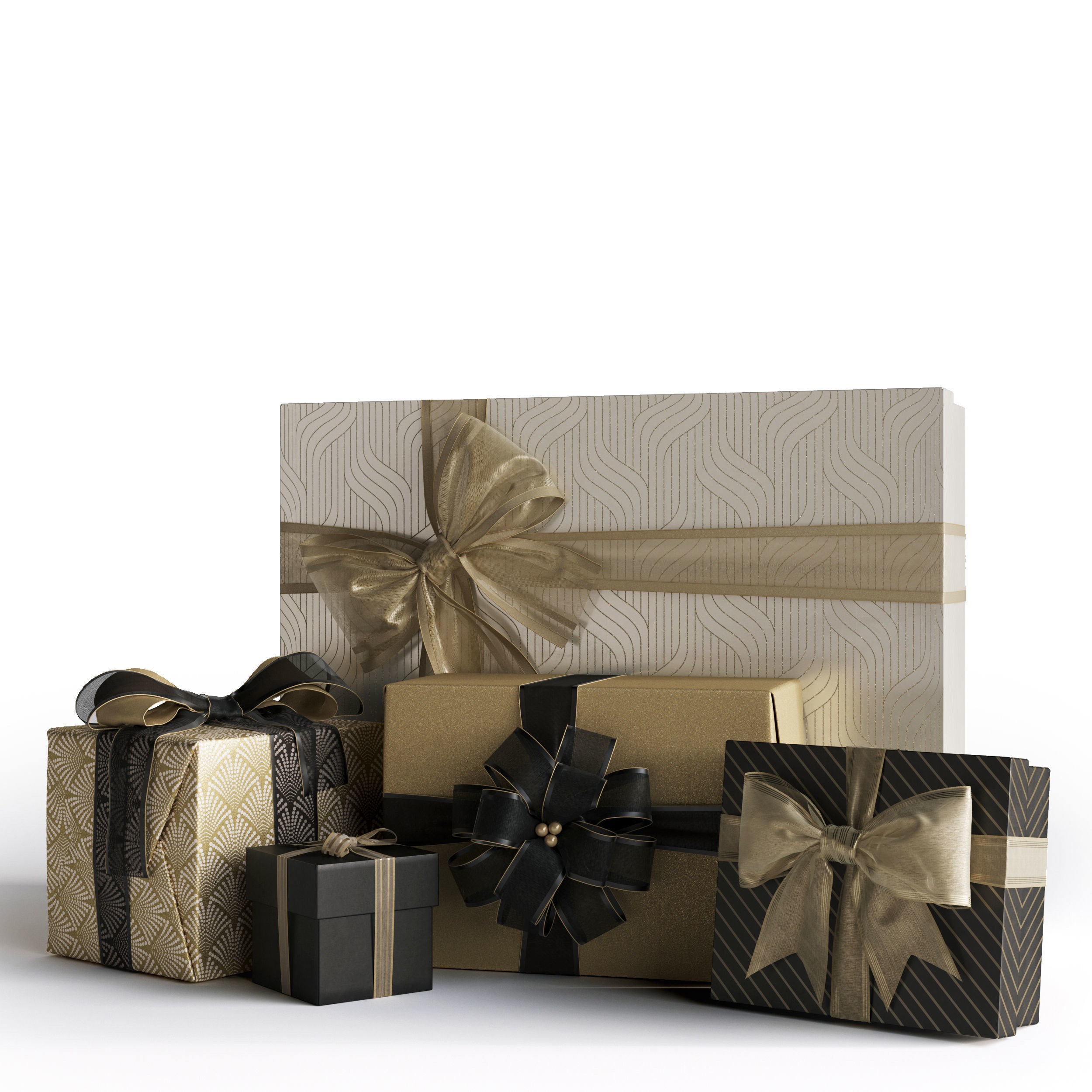 Gift Boxes - High-Quality 3D Model - View 4