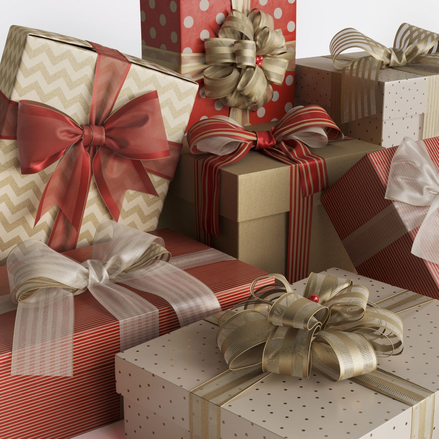 Gift Boxes - High-Quality 3D Model - View 5