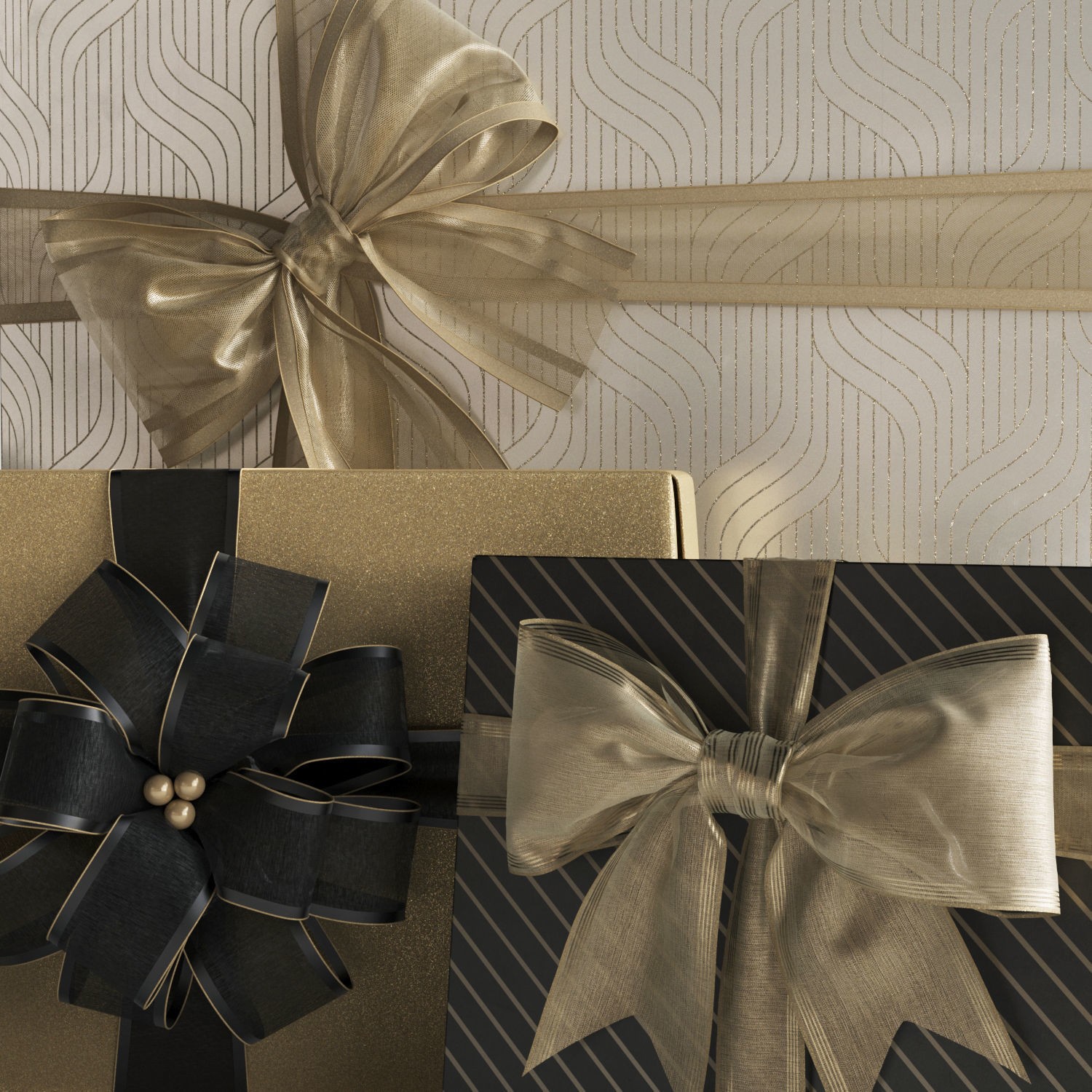 Gift Boxes - High-Quality 3D Model - View 9